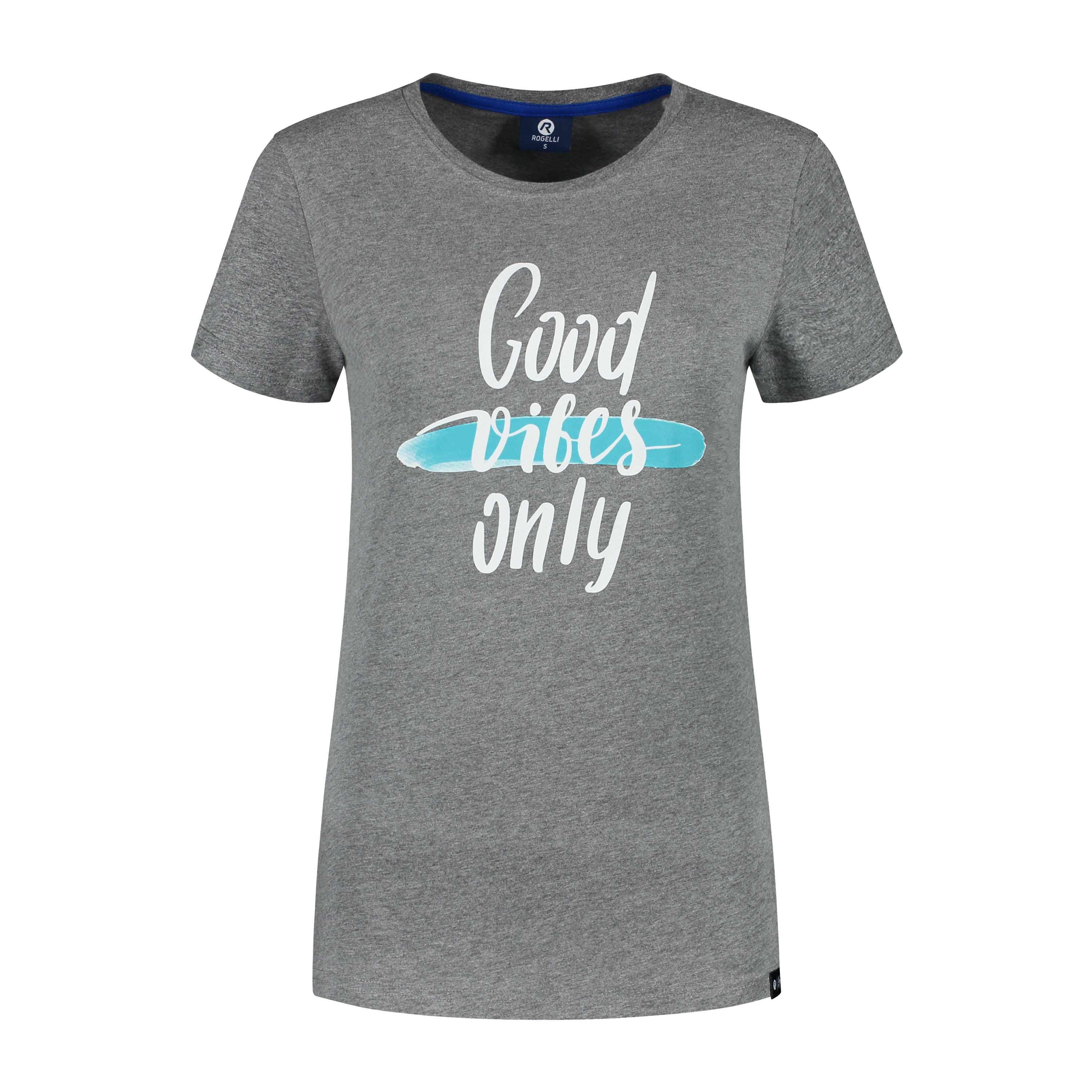 Enjoy life graphic T -shirt ladies - Gray