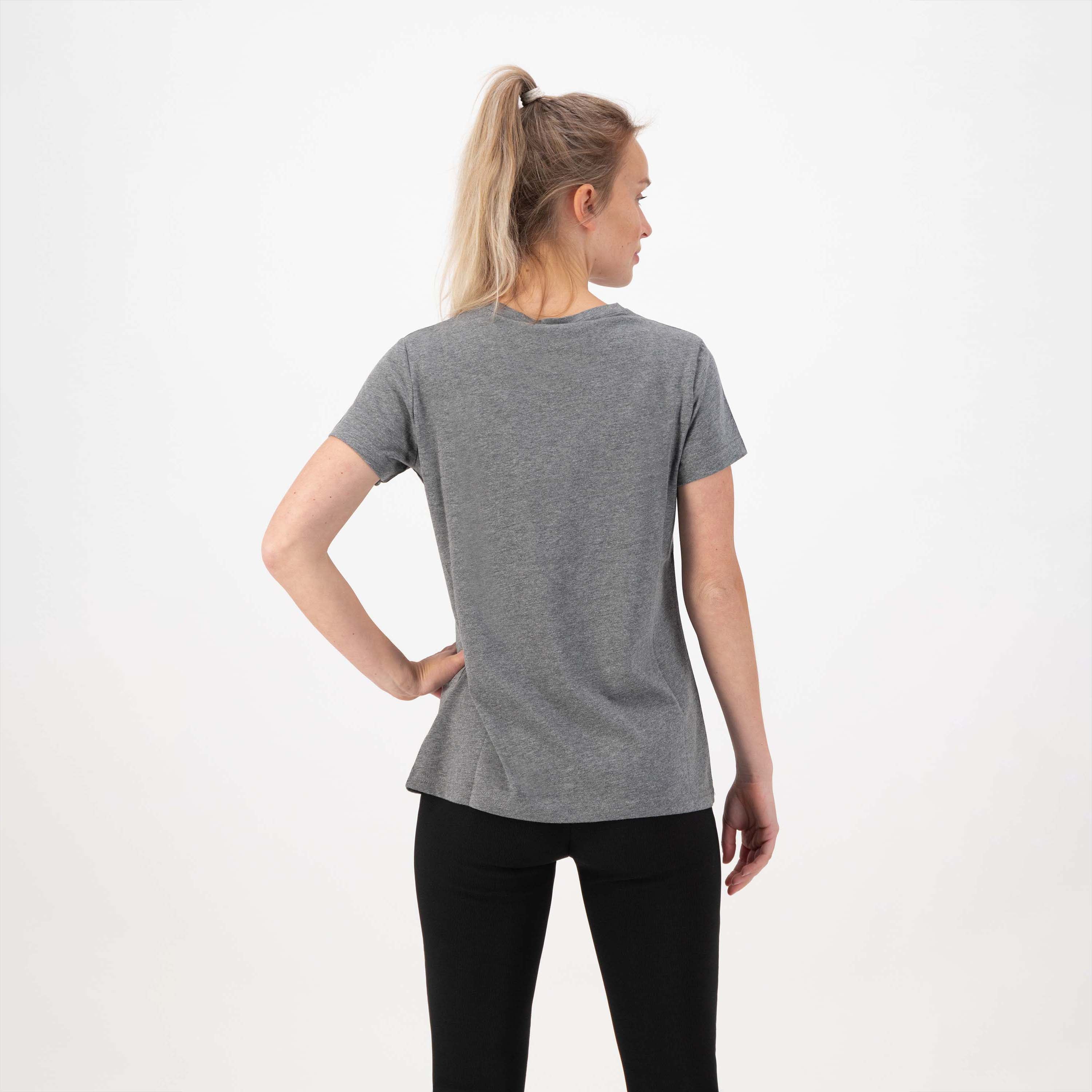 Enjoy life graphic T -shirt ladies - Gray