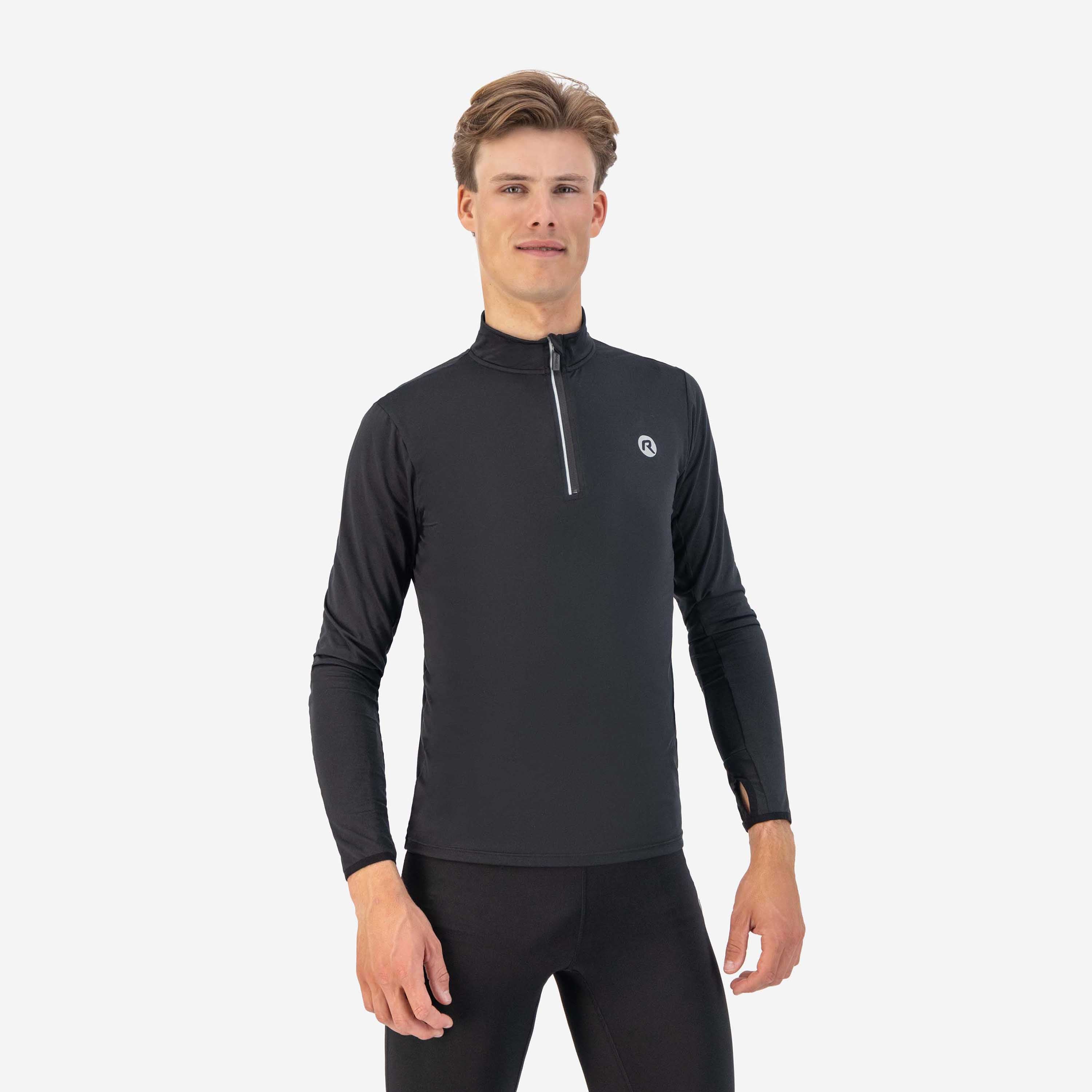 Core Running top long sleeve 1/2 zip Men - Black