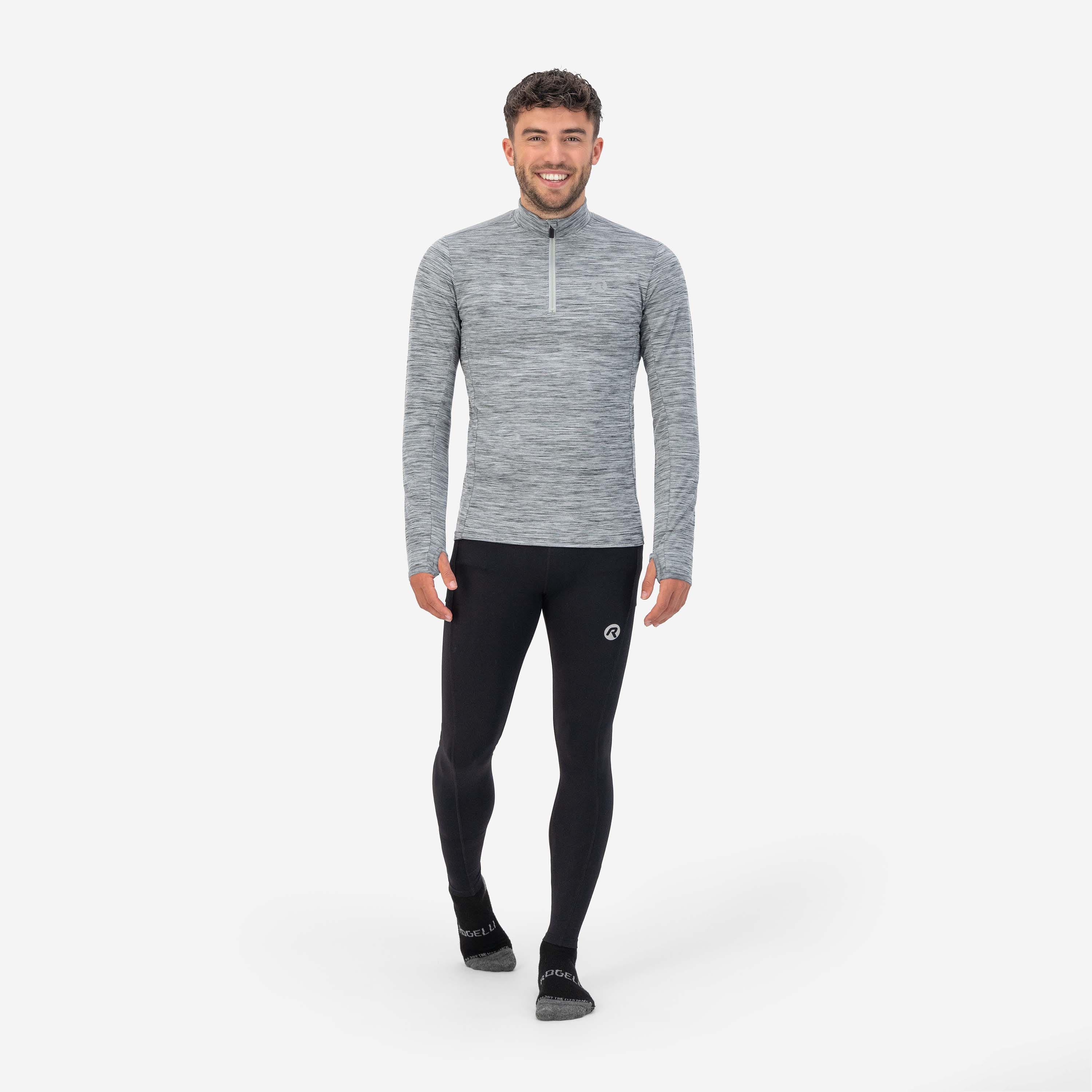 Core Running top long sleeve 1/2 zip Men - Gray