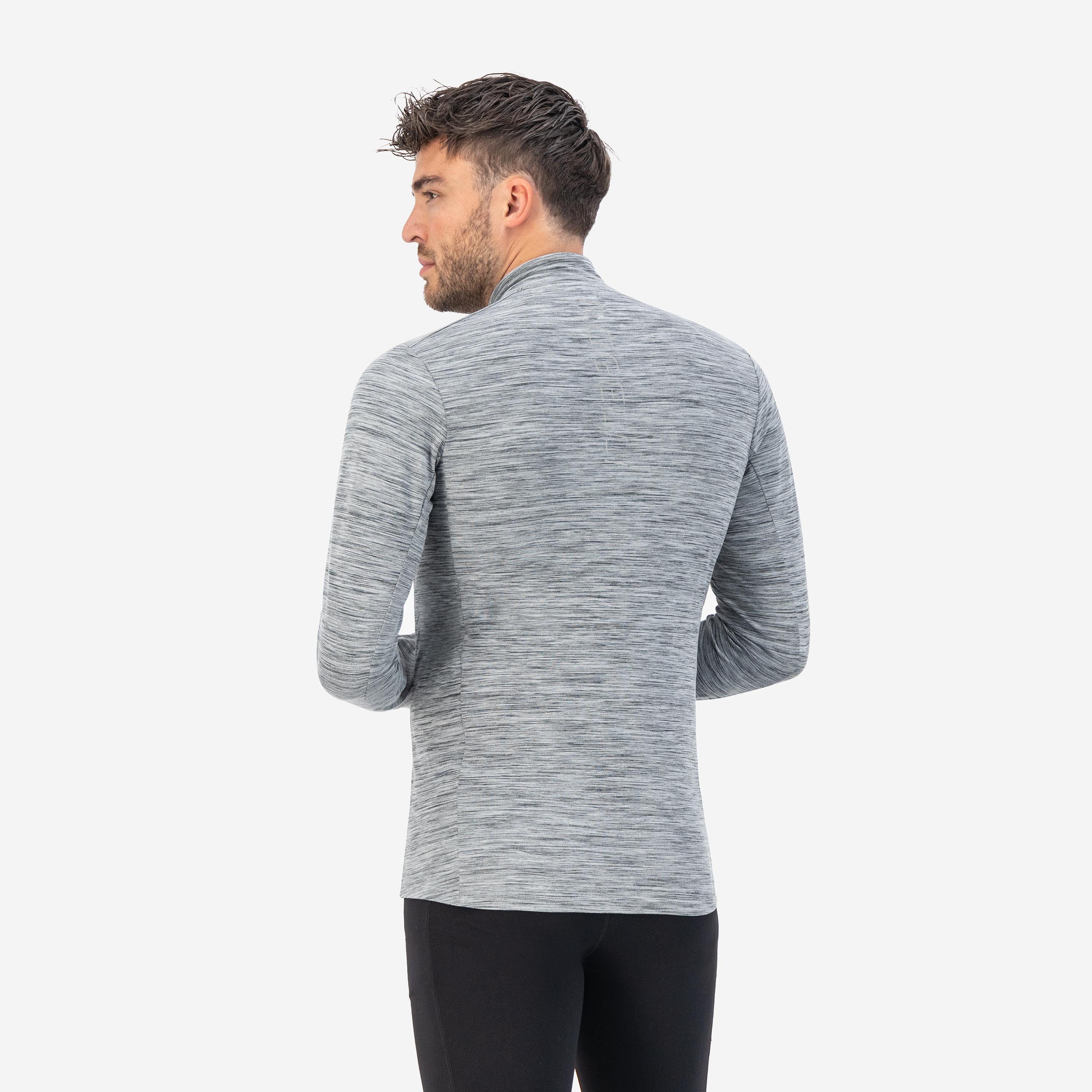 Core Running top long sleeve 1/2 zip Men - Gray