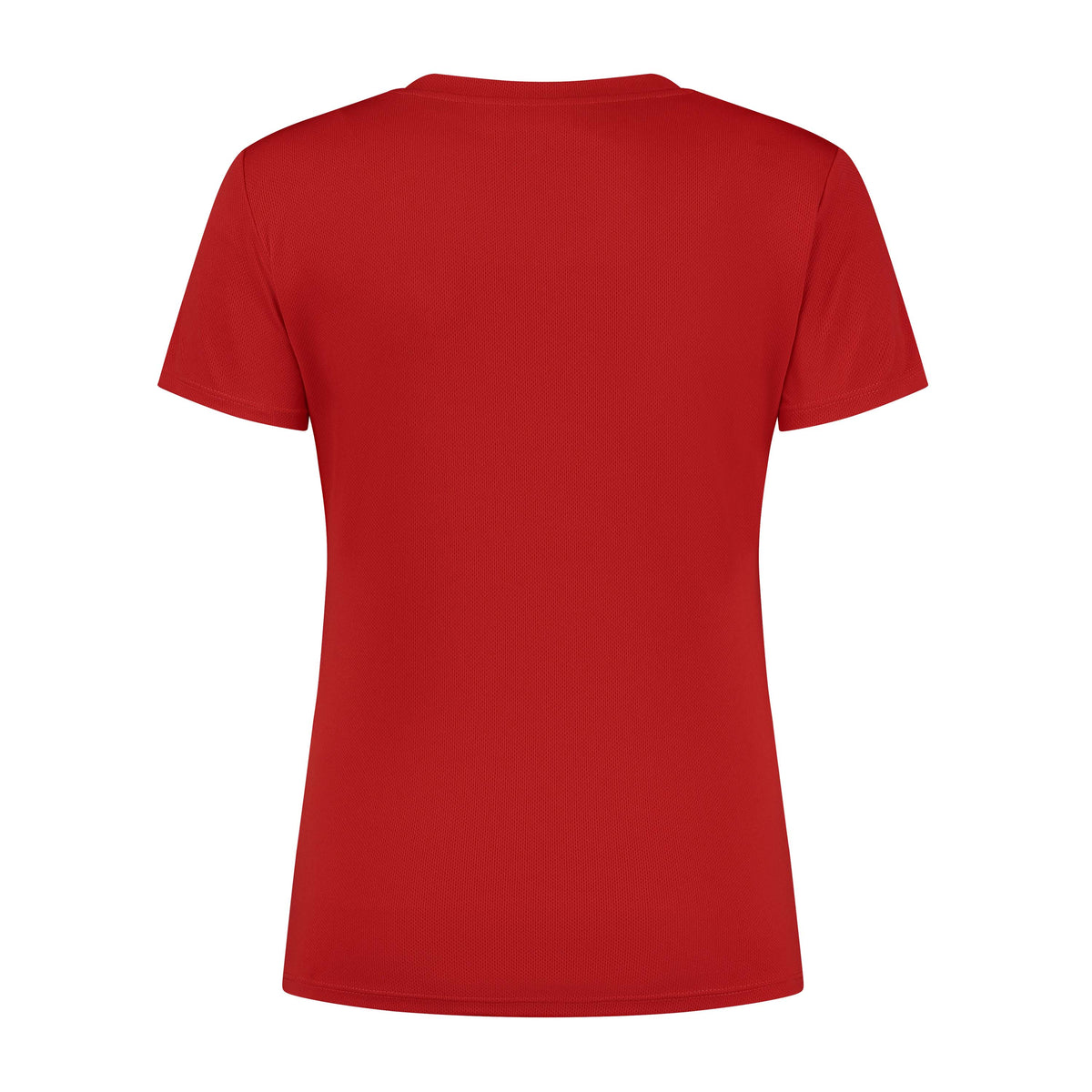 Rogelli Promo chemise Manches courtes Femme dos rouge.