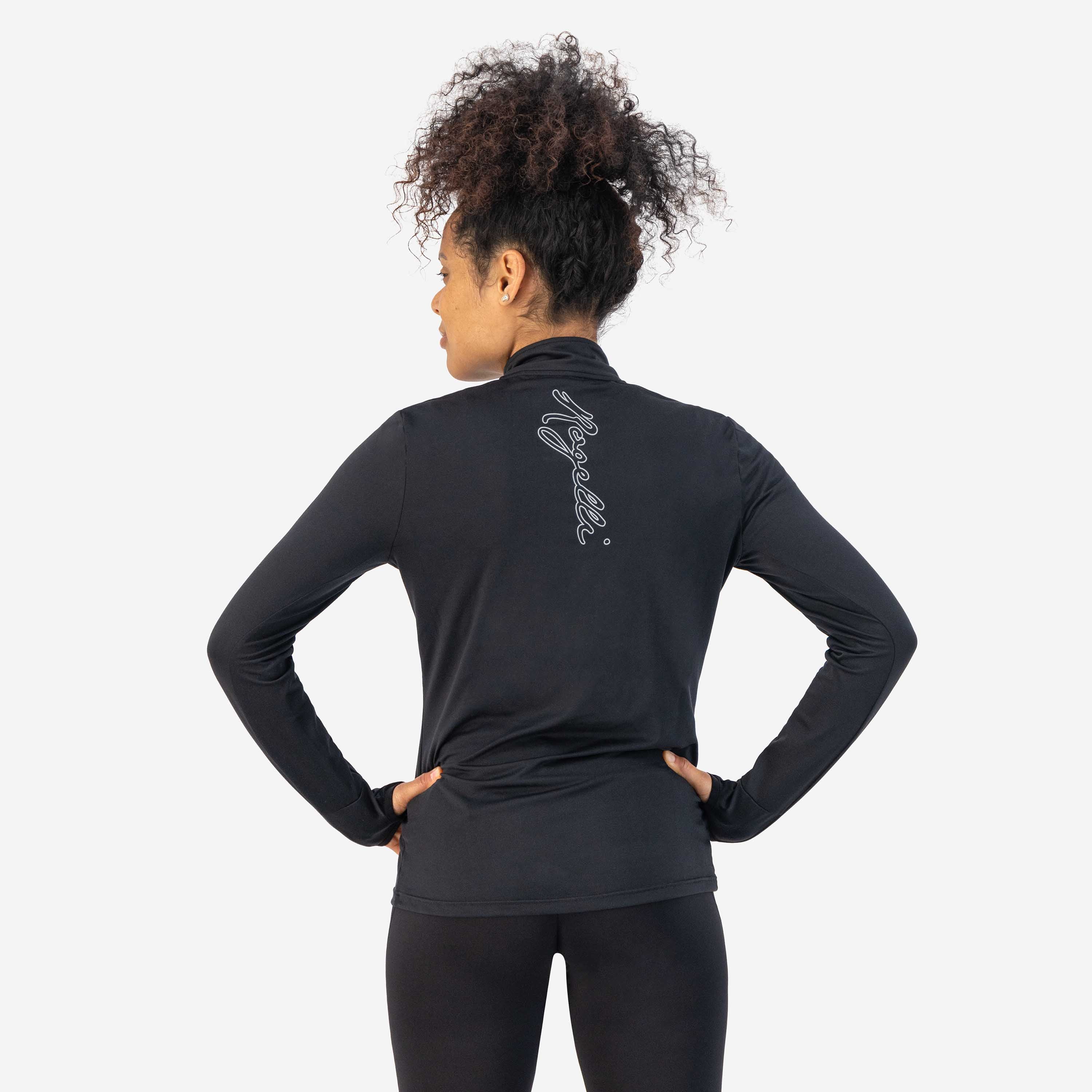Core Running top long sleeve 1/2 ZIP Ladies - Black