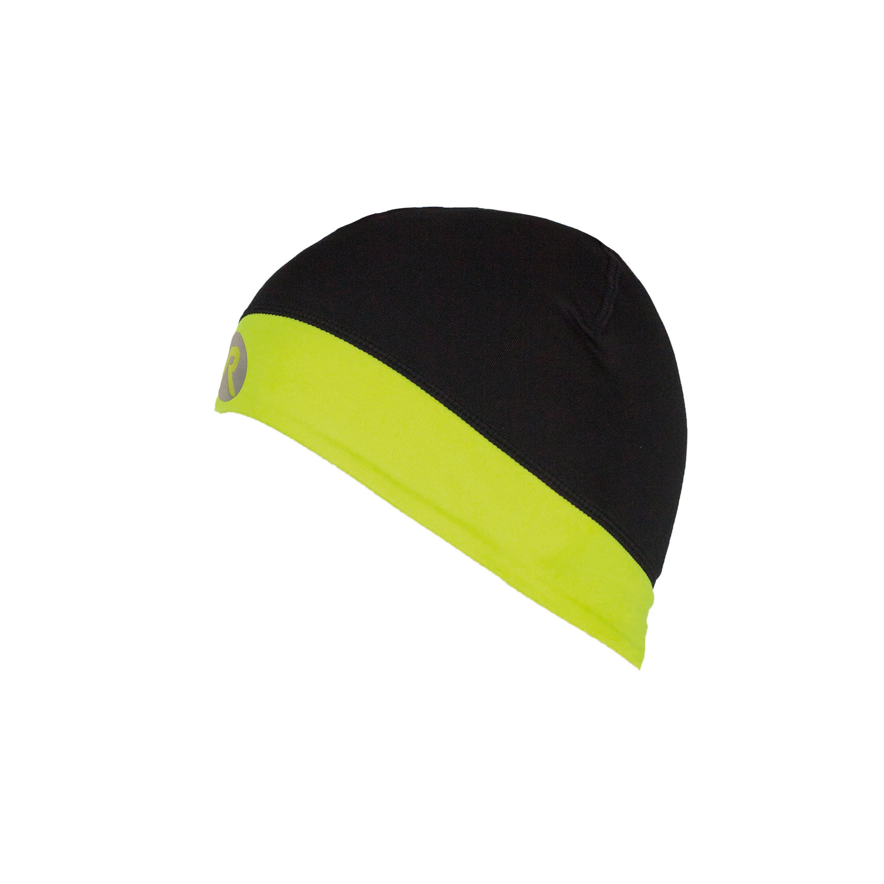 Lester Hardloopmuts - Zwart/Neon Geel