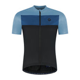Core Block Fietsshirt Heren - Zwart/Lichtblauw/Donkerblauw