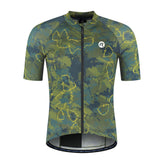 Essential Graphic II Fietsshirt Heren - Groen/Blauw/Mosterd