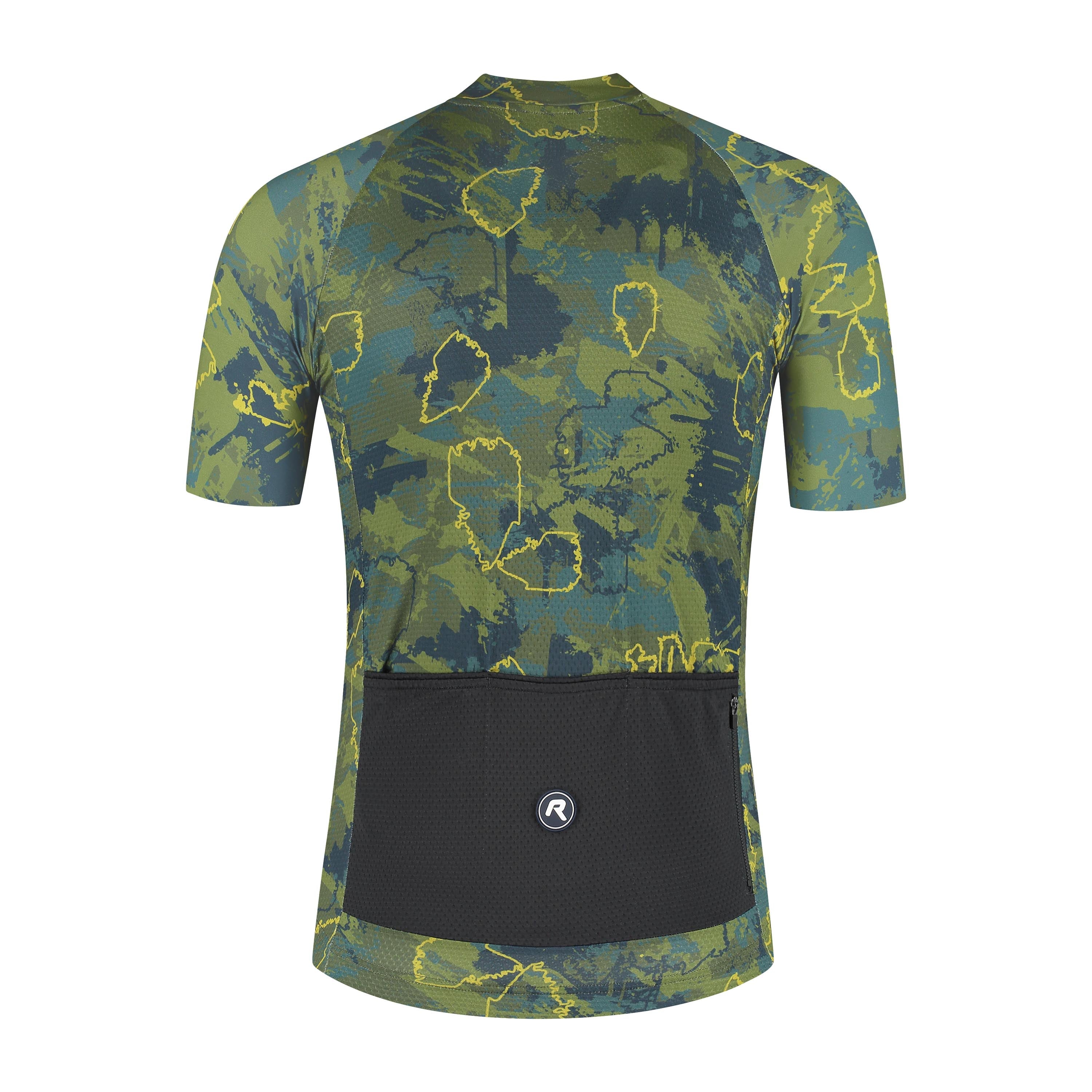 Essential Graphic II bicycle shirt Men - Green/blue/mustard