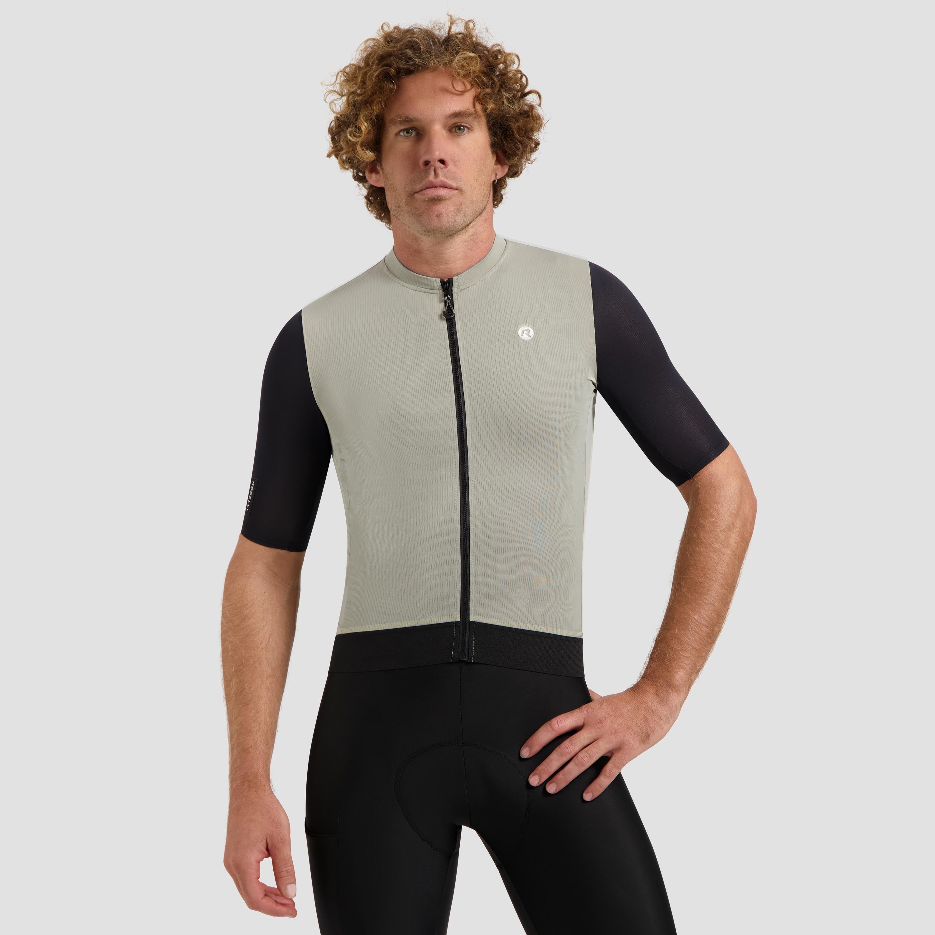 Distance II bicycle shirt Men - Taupe/Black