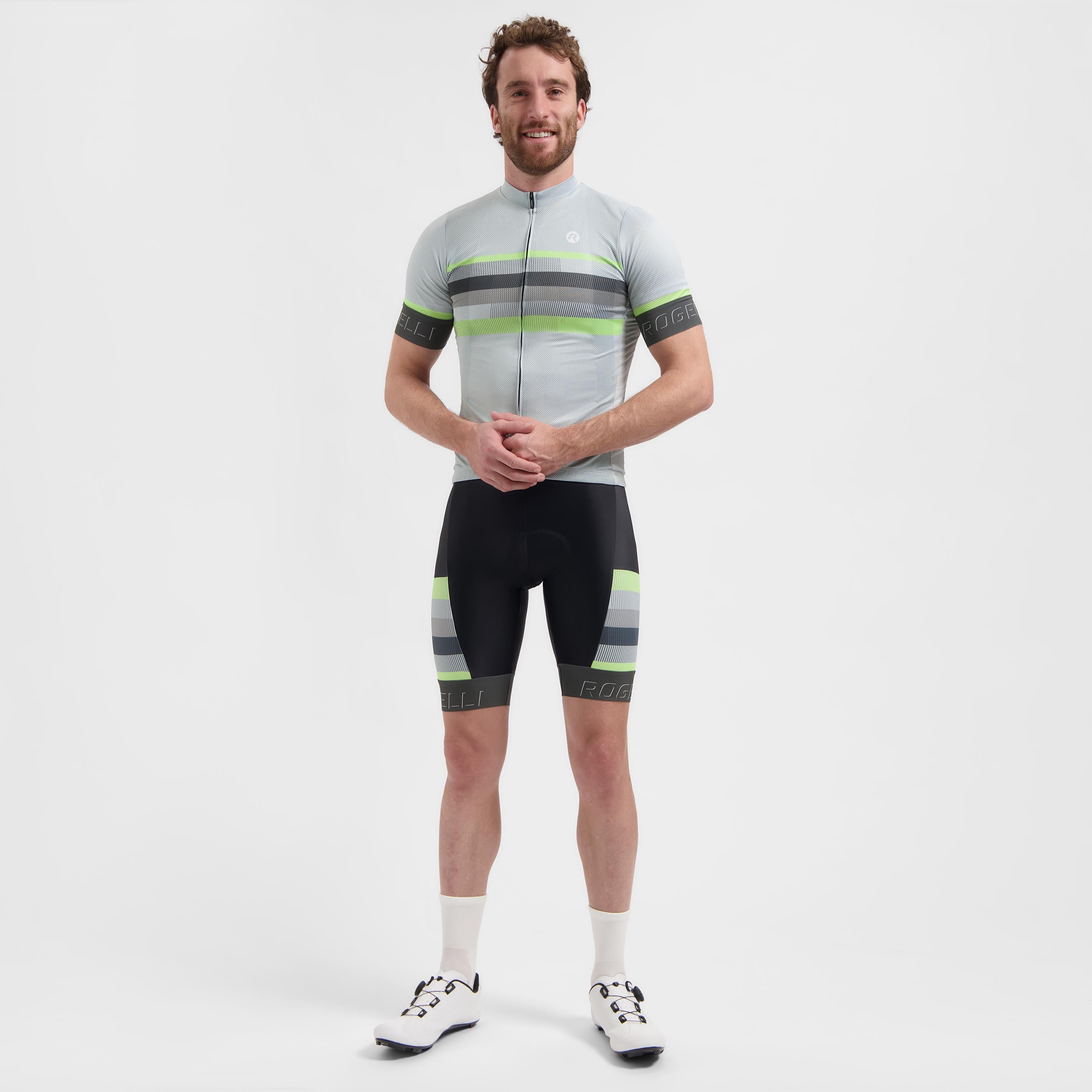 Hero II Fietsshirt Heren - Grijs/Lime
