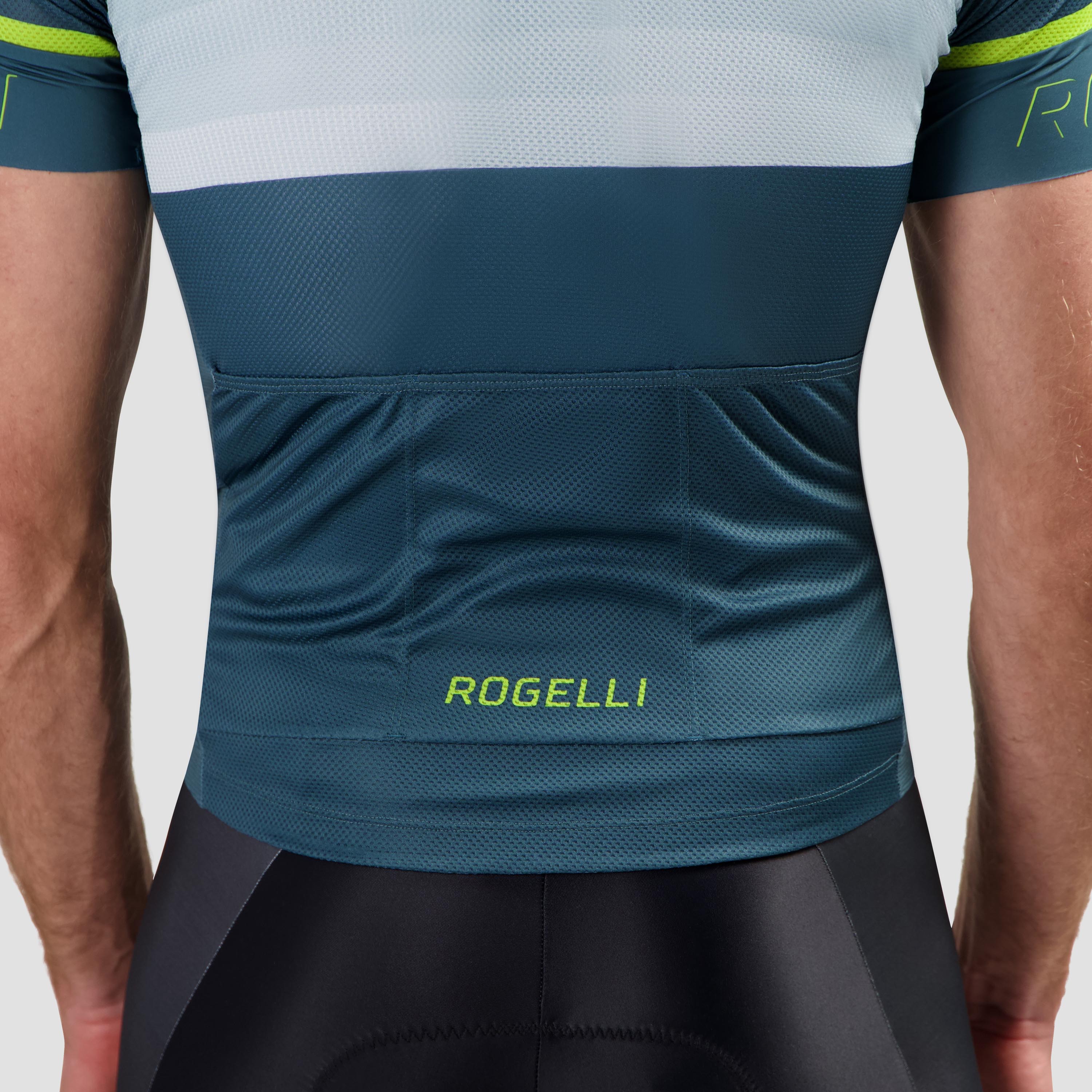 Hero II bicycle shirt Men - black/blue/lime