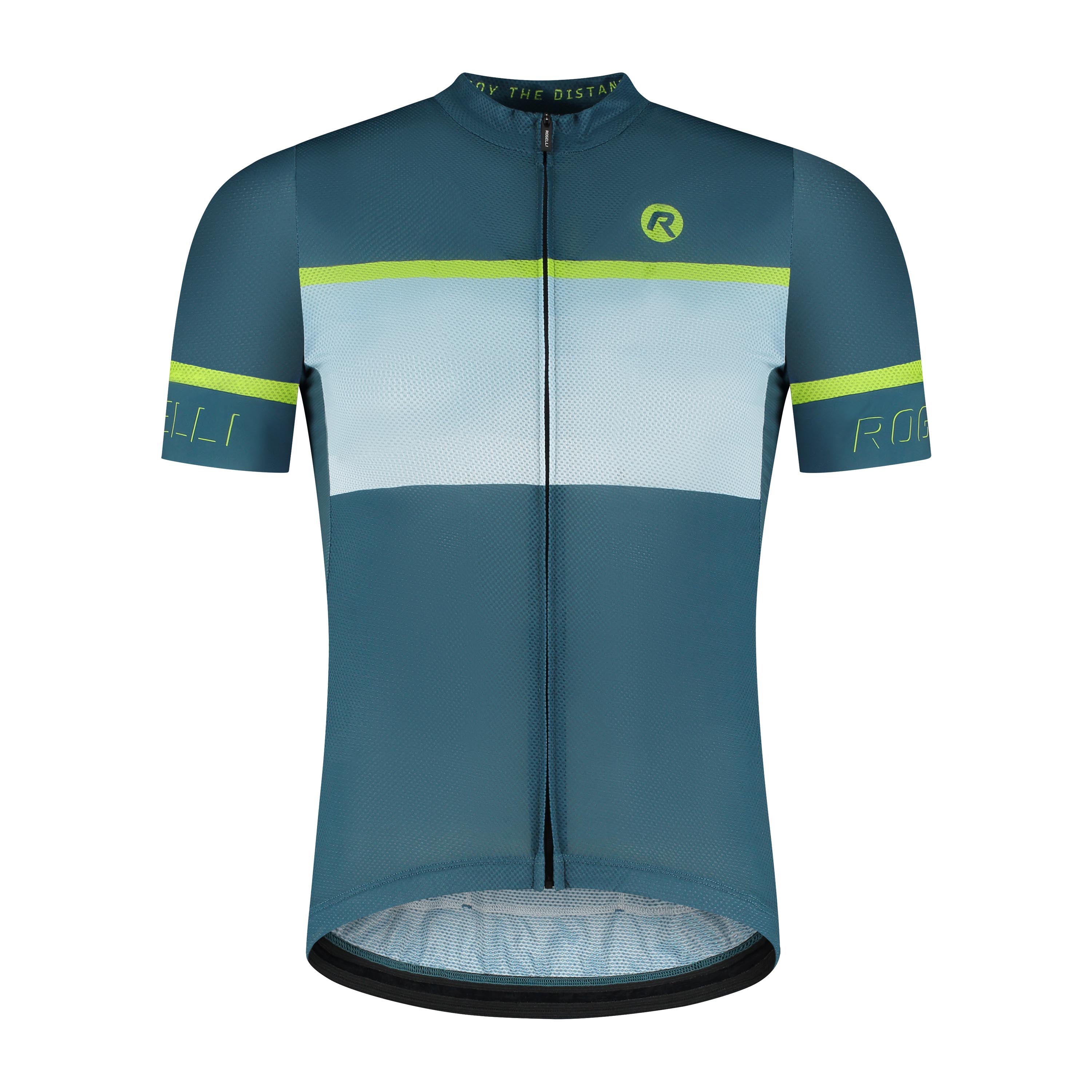 Hero II bicycle shirt Men - black/blue/lime