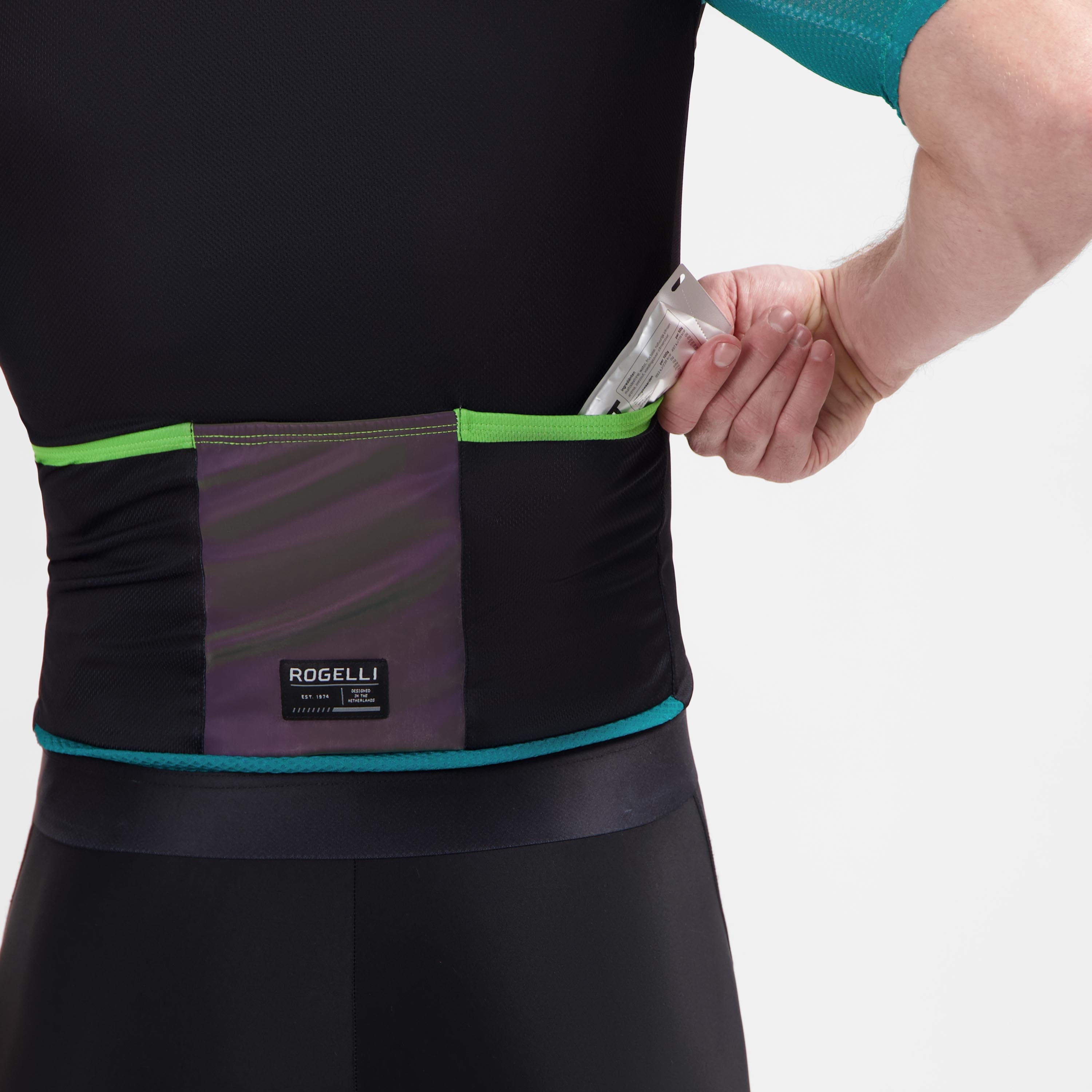 Fast Fietsshirt Heren - Zwart/Teal/Groen