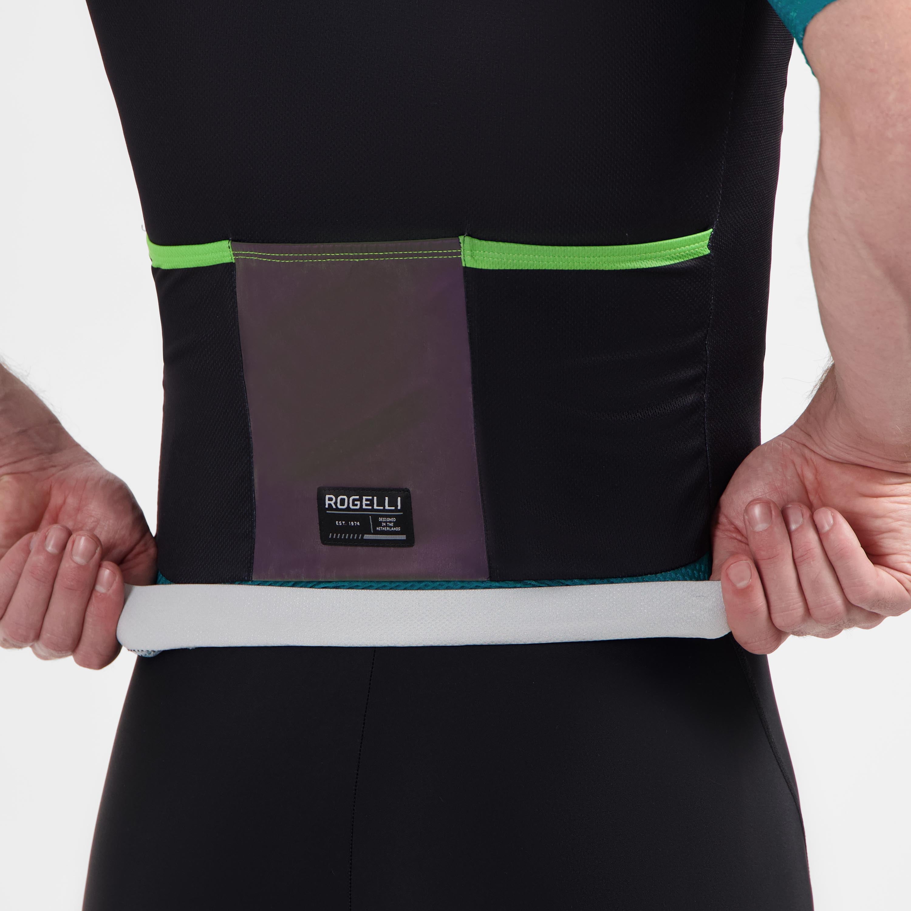 Fast Fietsshirt Heren - Zwart/Teal/Groen