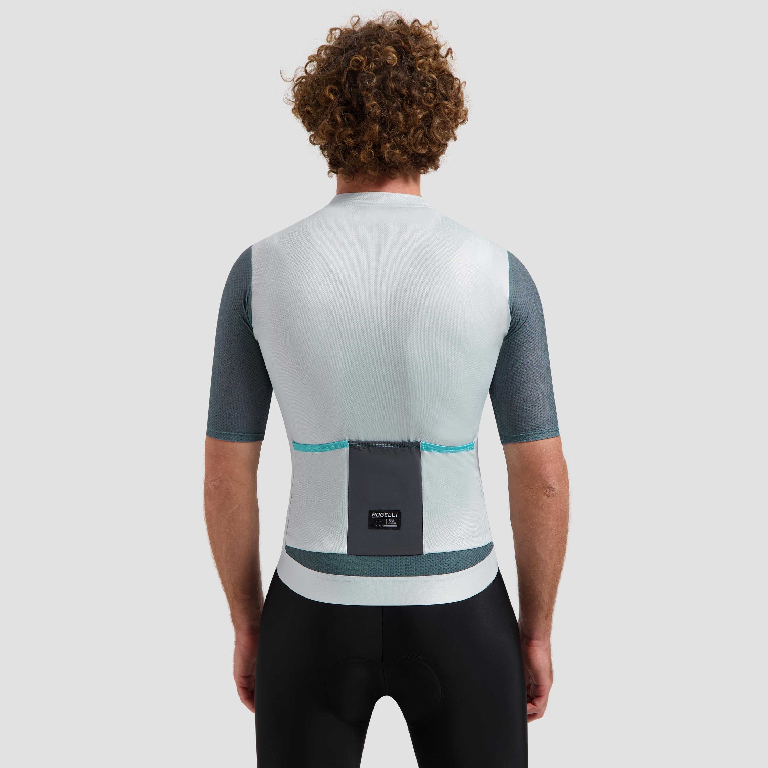 Fast bicycle shirt Men - Gray/mint green