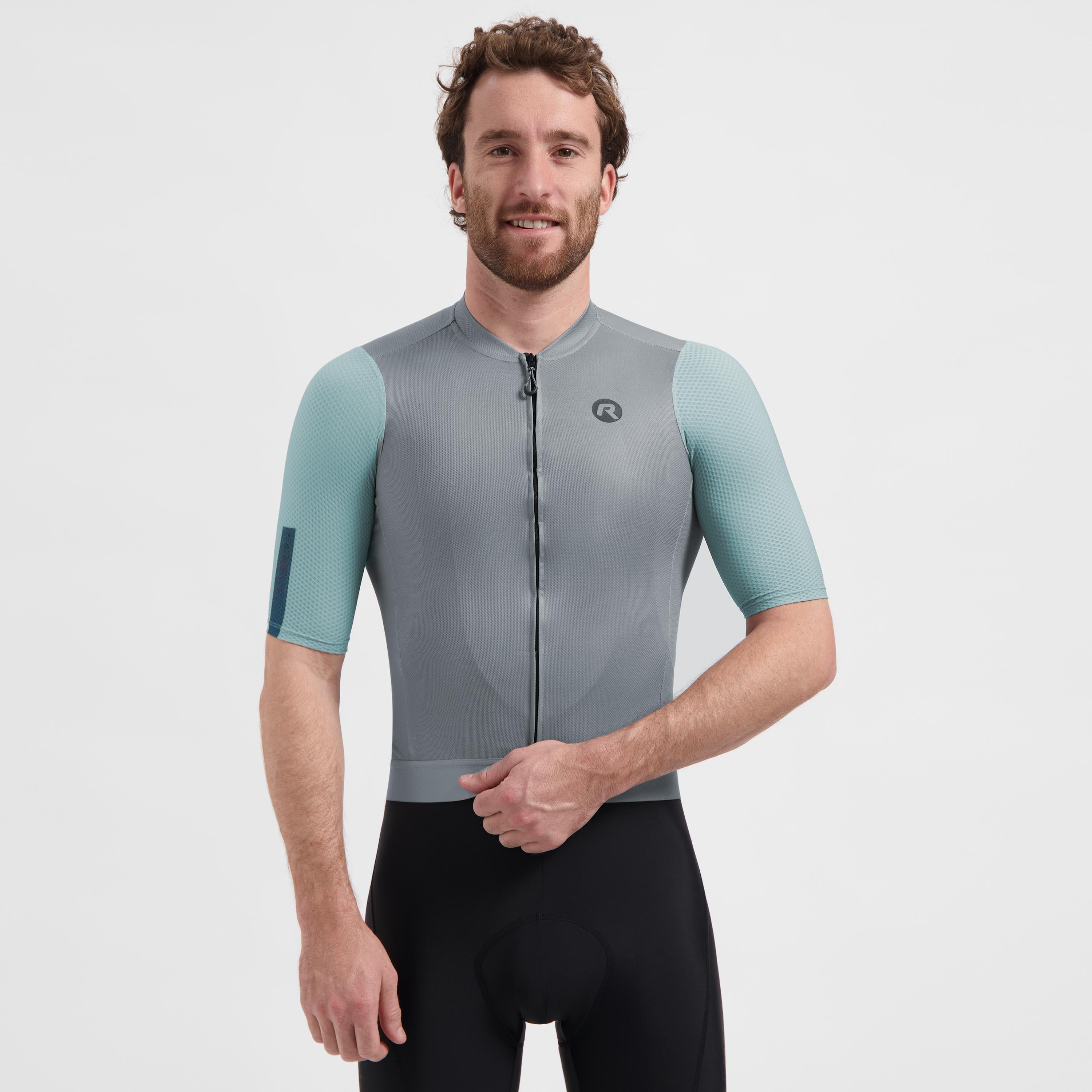 Fast Fietsshirt Heren - Teal/Grijs