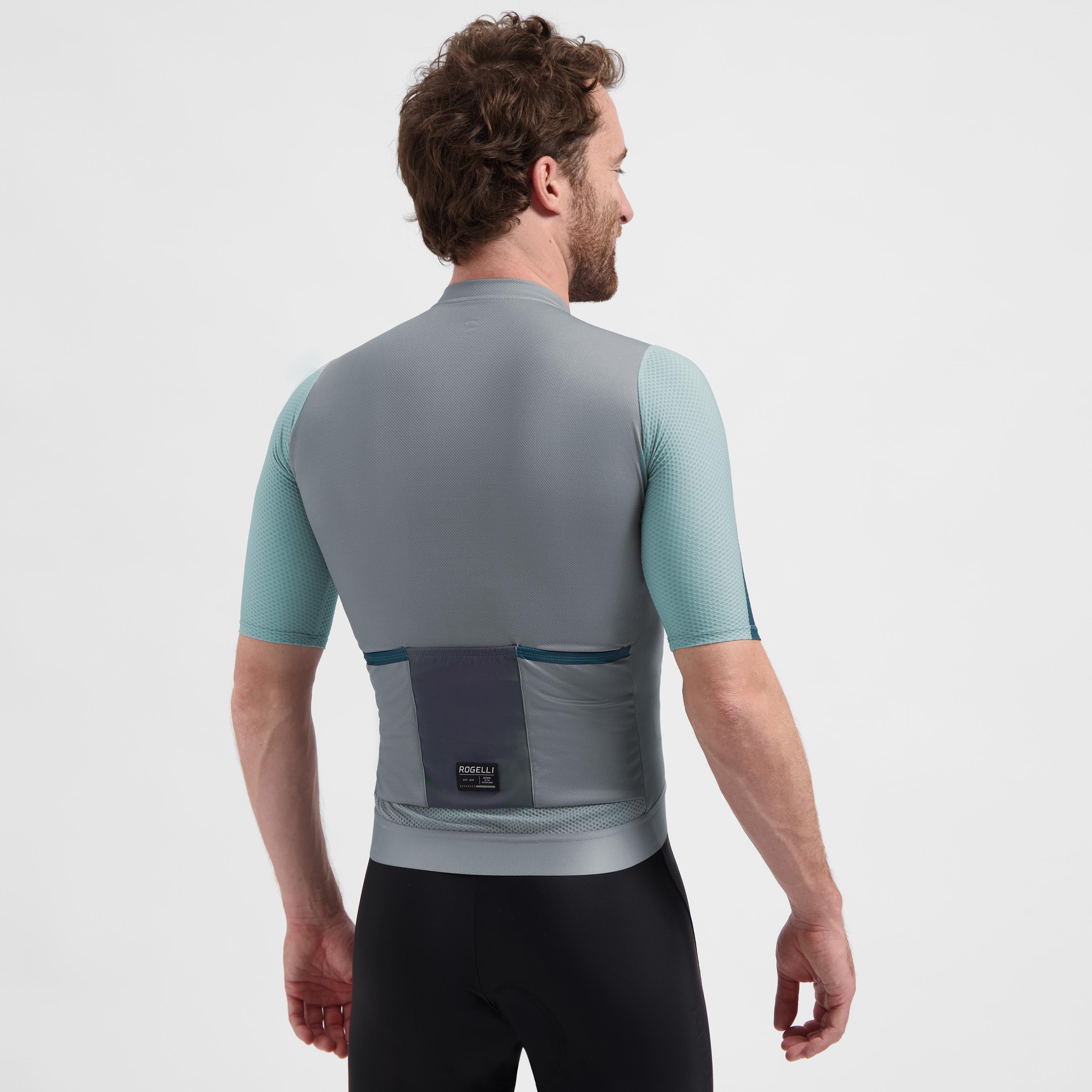 Fast Fietsshirt Heren - Teal/Grijs