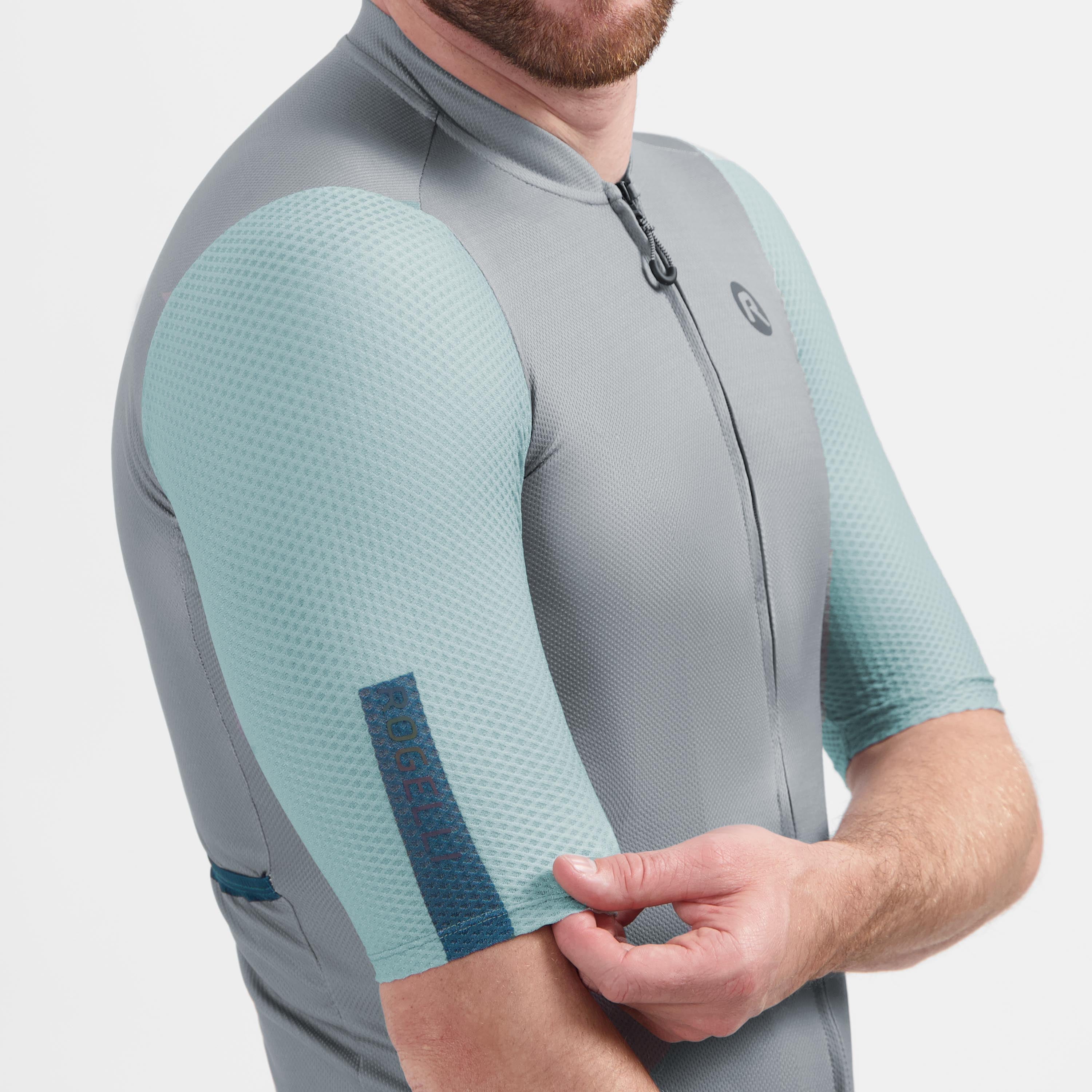 Fast Fietsshirt Heren - Teal/Grijs