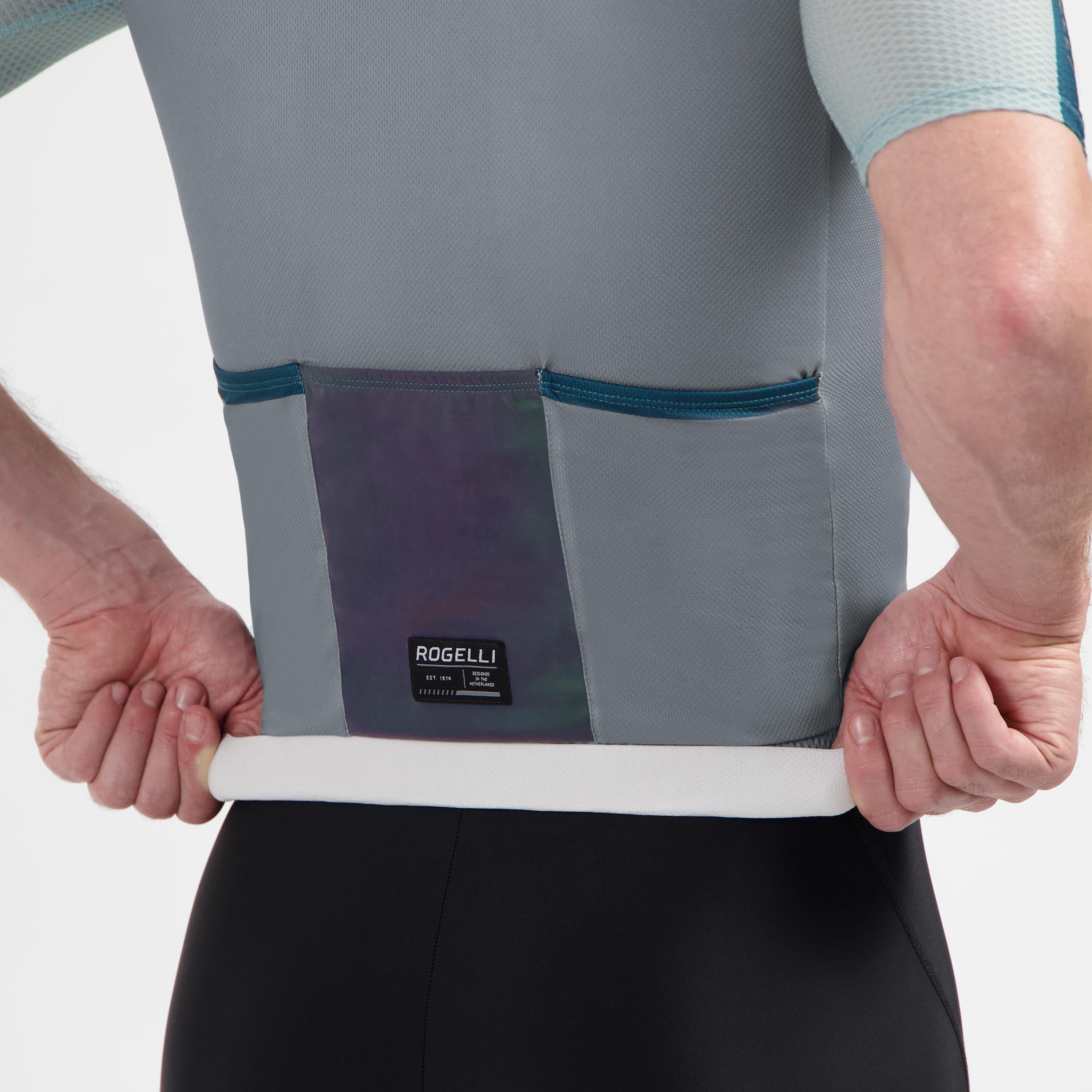 Fast Fietsshirt Heren - Teal/Grijs