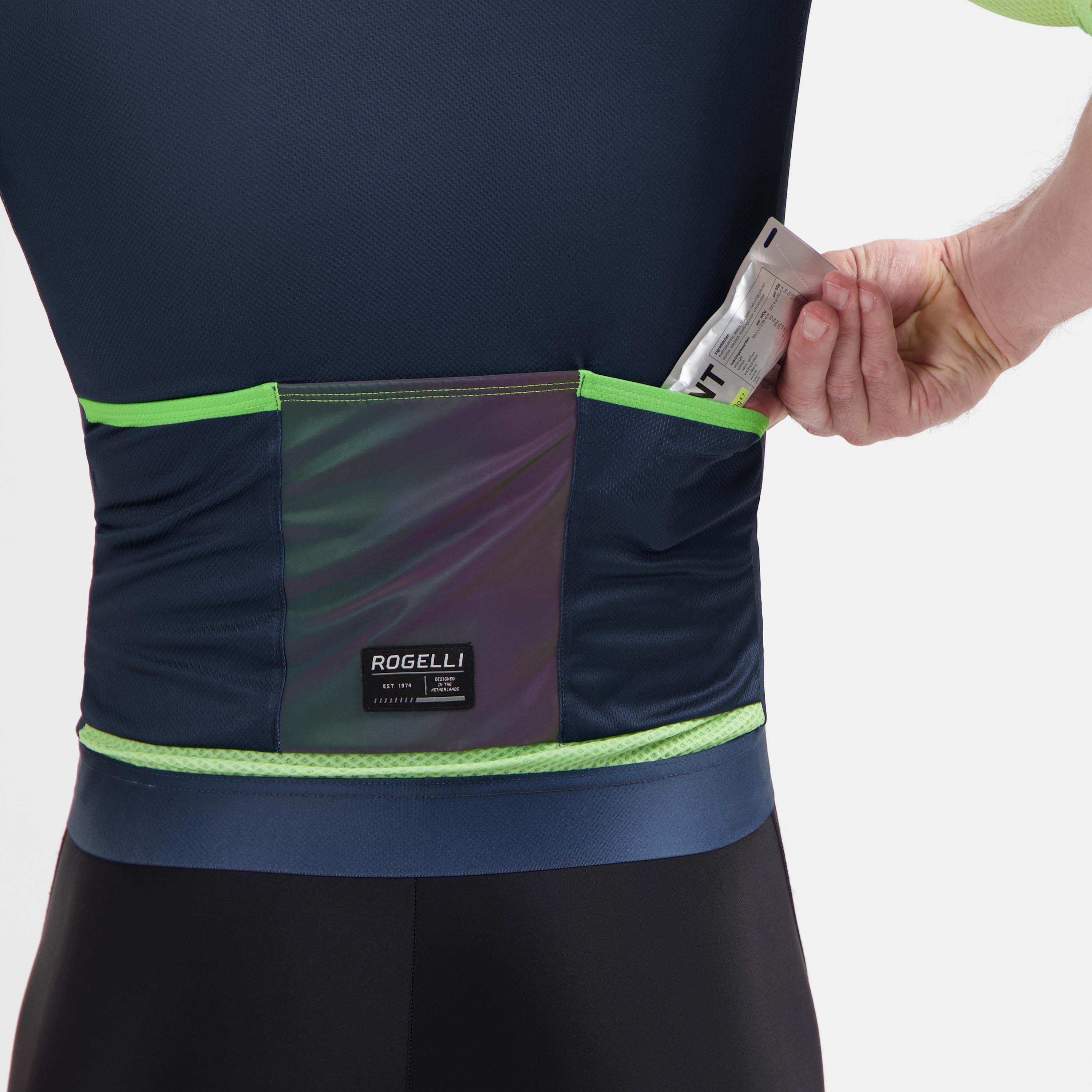 Fast Fietsshirt Heren - Blauw/Lime