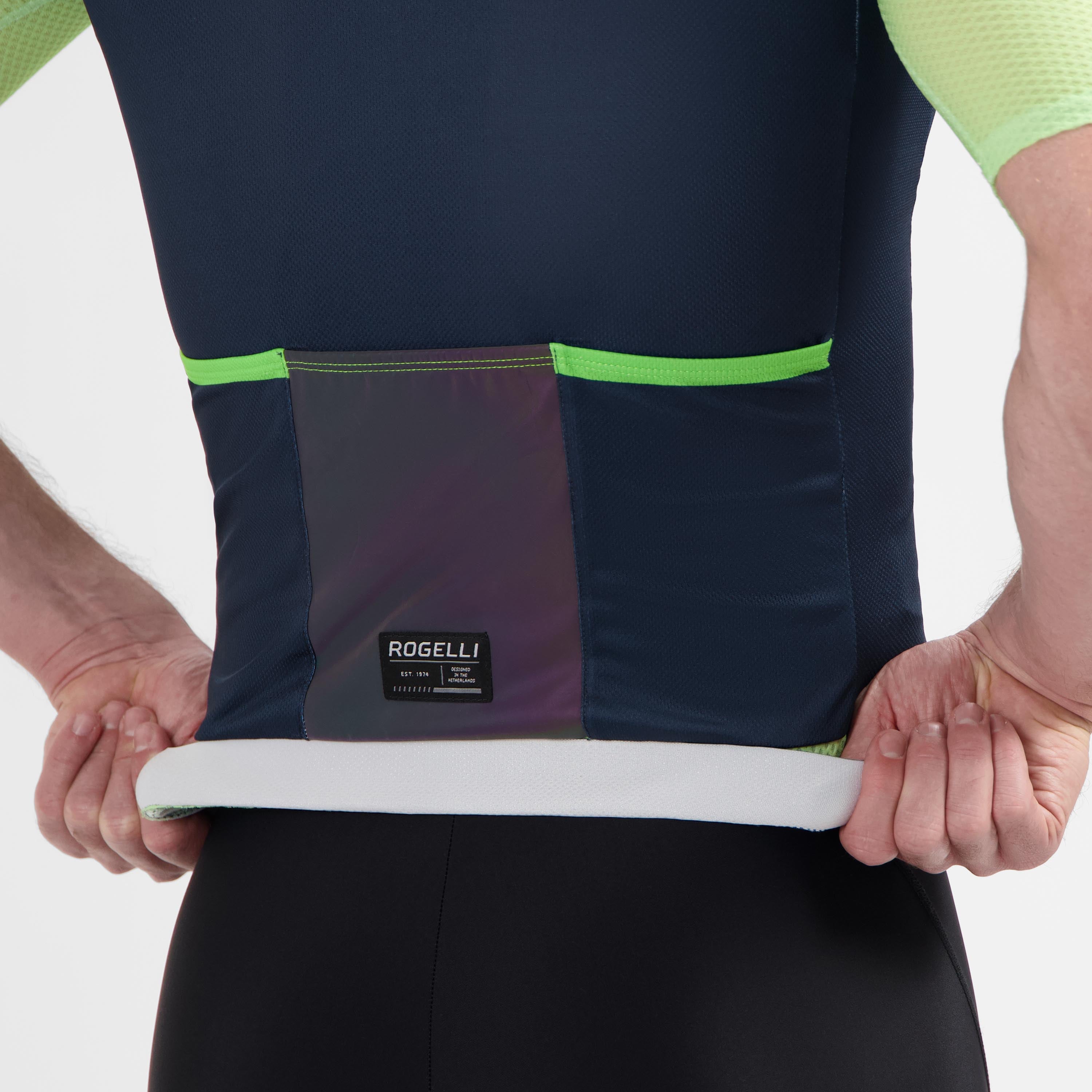 Fast Fietsshirt Heren - Blauw/Lime