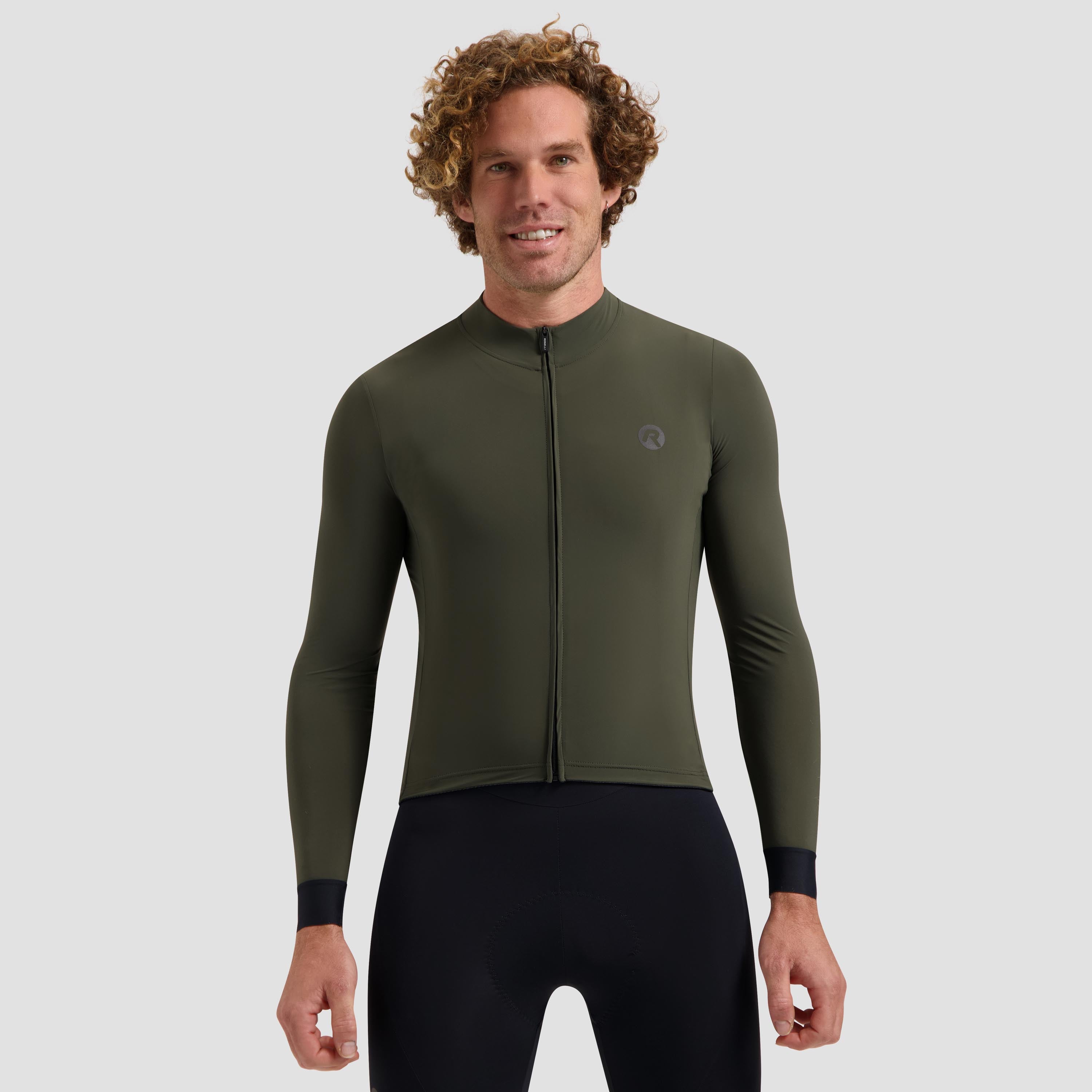 Signature Light bicycle shirt Long sleeve Men - Army green