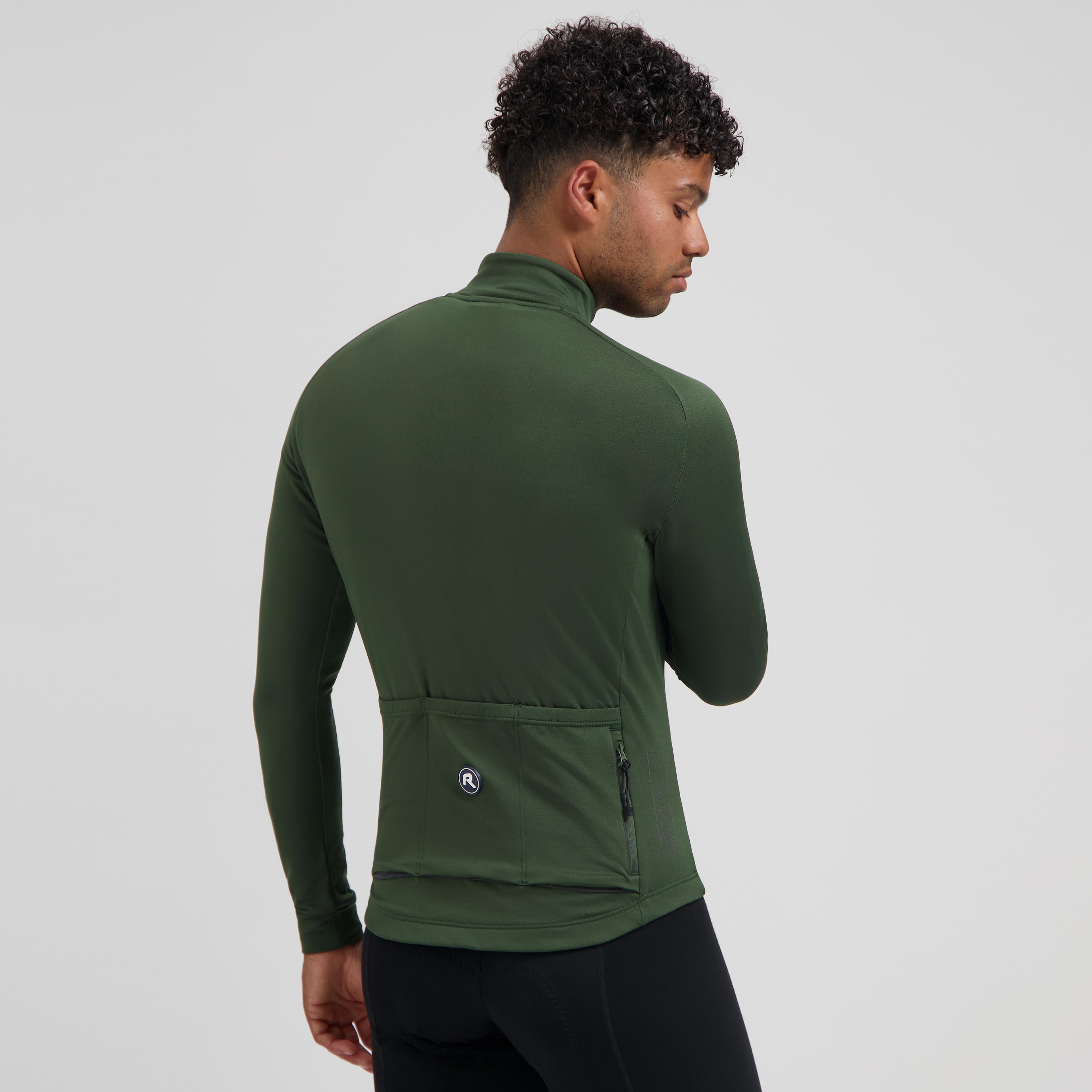 Essential II bicycle shirt long sleeve Men - Army green