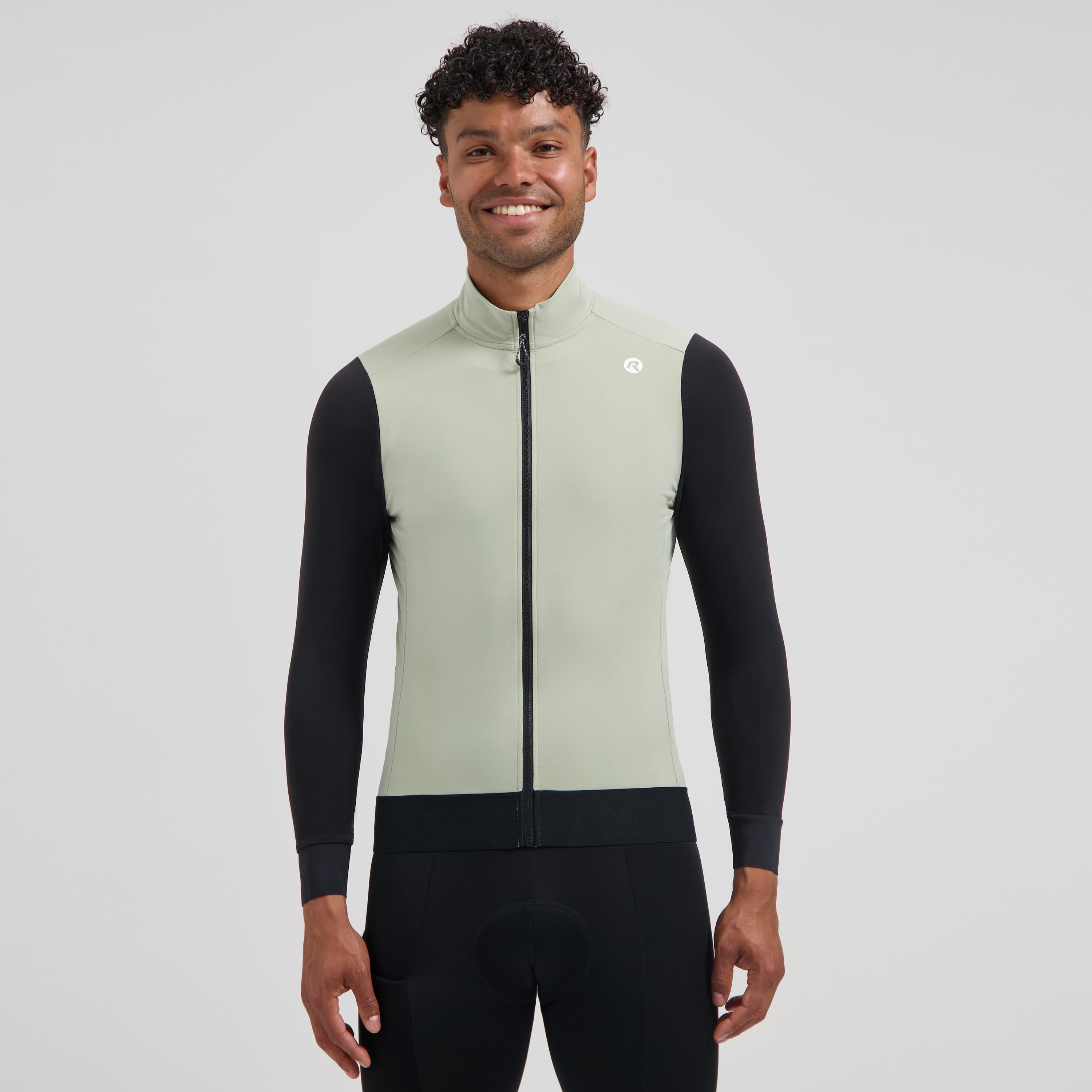 Distance II bicycle shirt long sleeve Men - Taupe/Black