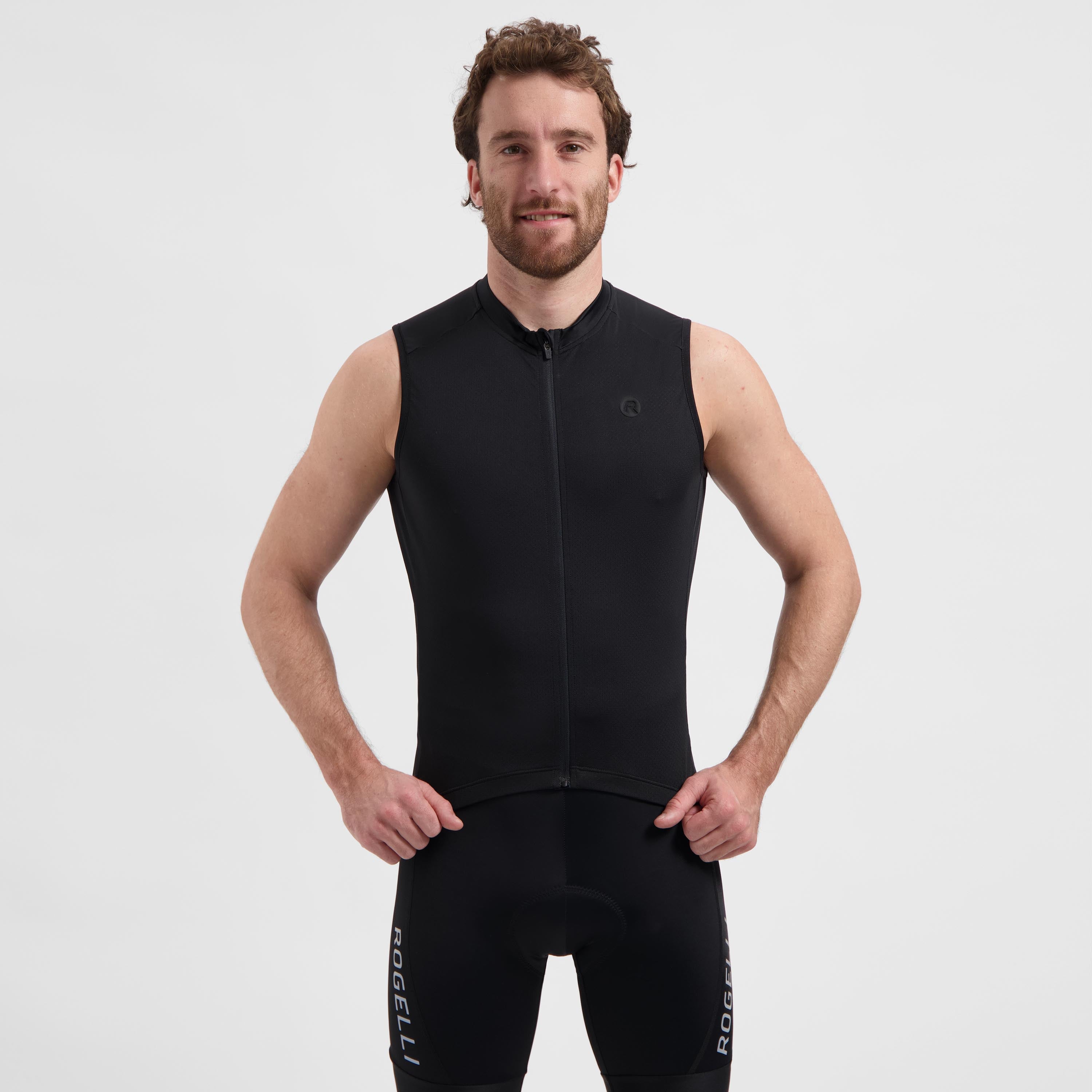 Essential II Ärmelloses Radtrikot Herren - Schwarz