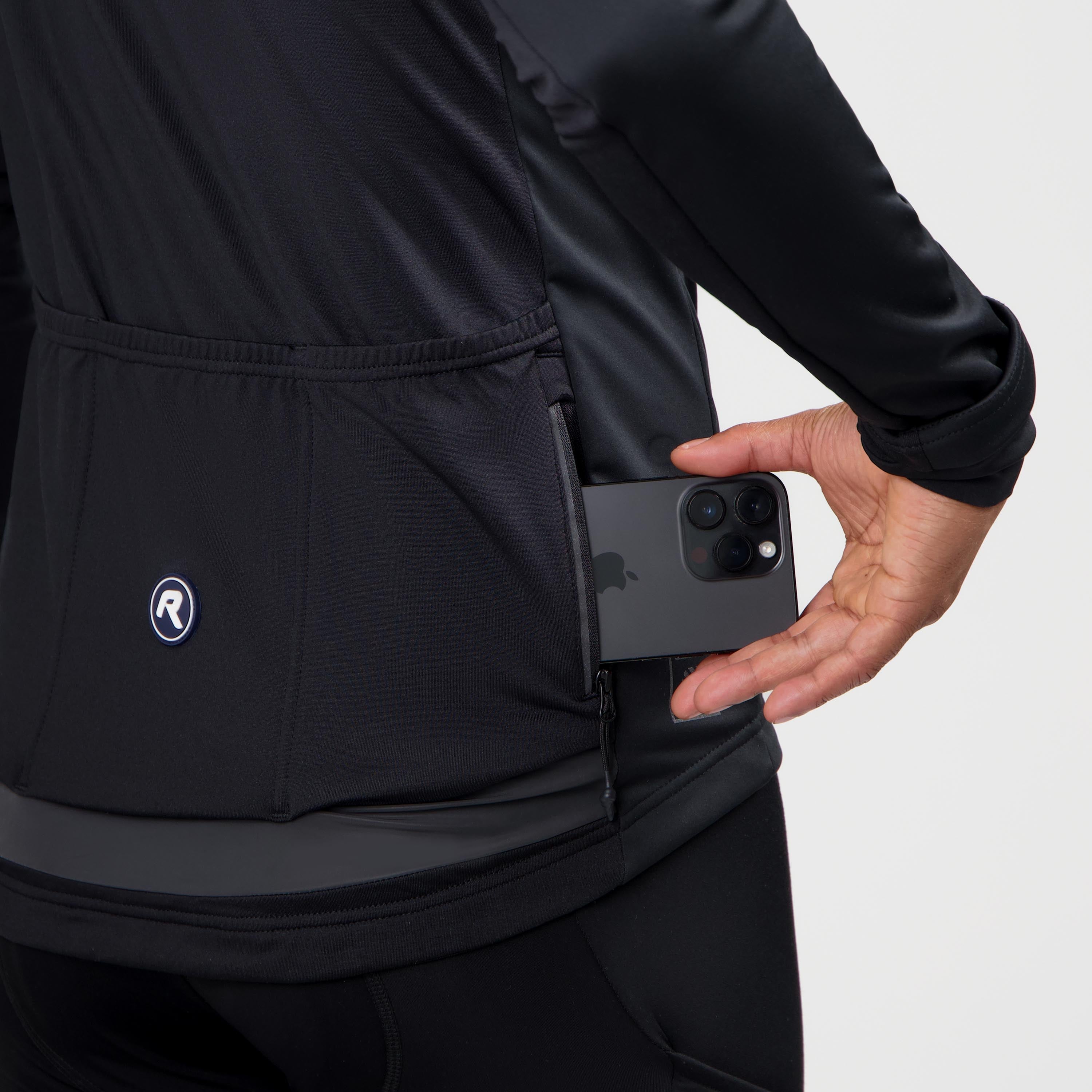 Essential II Winter bicycle jacket Men - Black