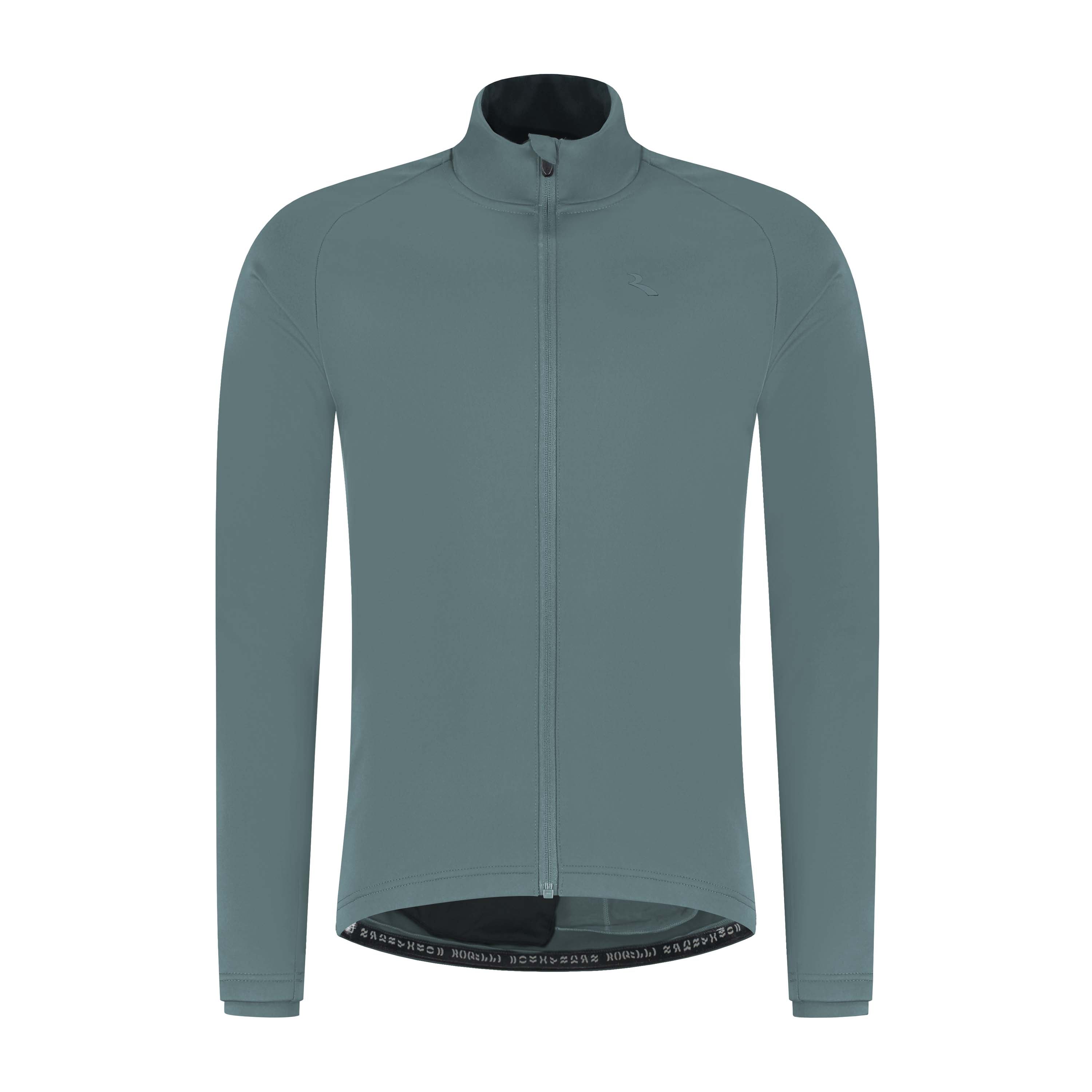 Rogelli Essential II winter fietsjack grijs heren voorkant.