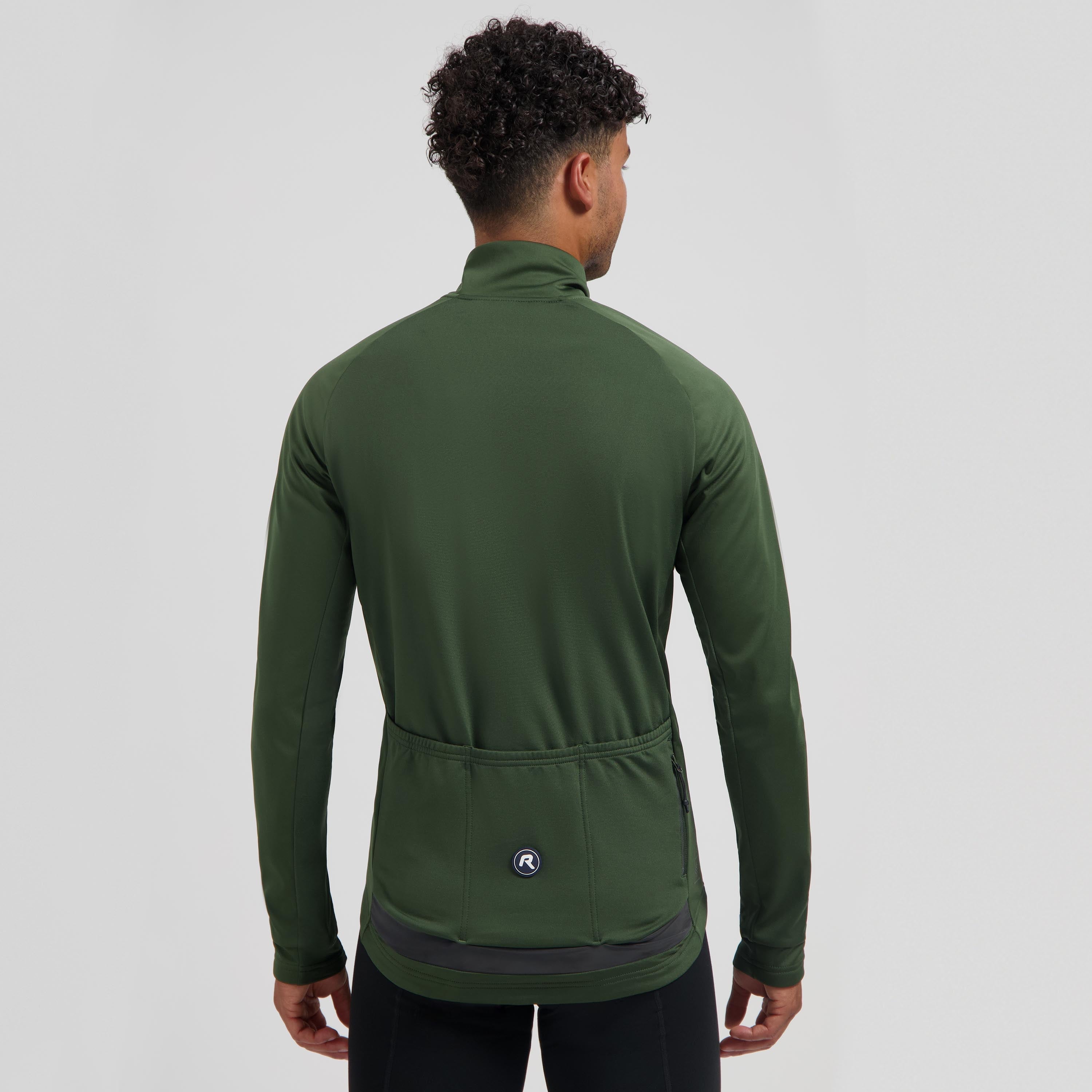 Essential II Winter bicycle jacket Men - Army green