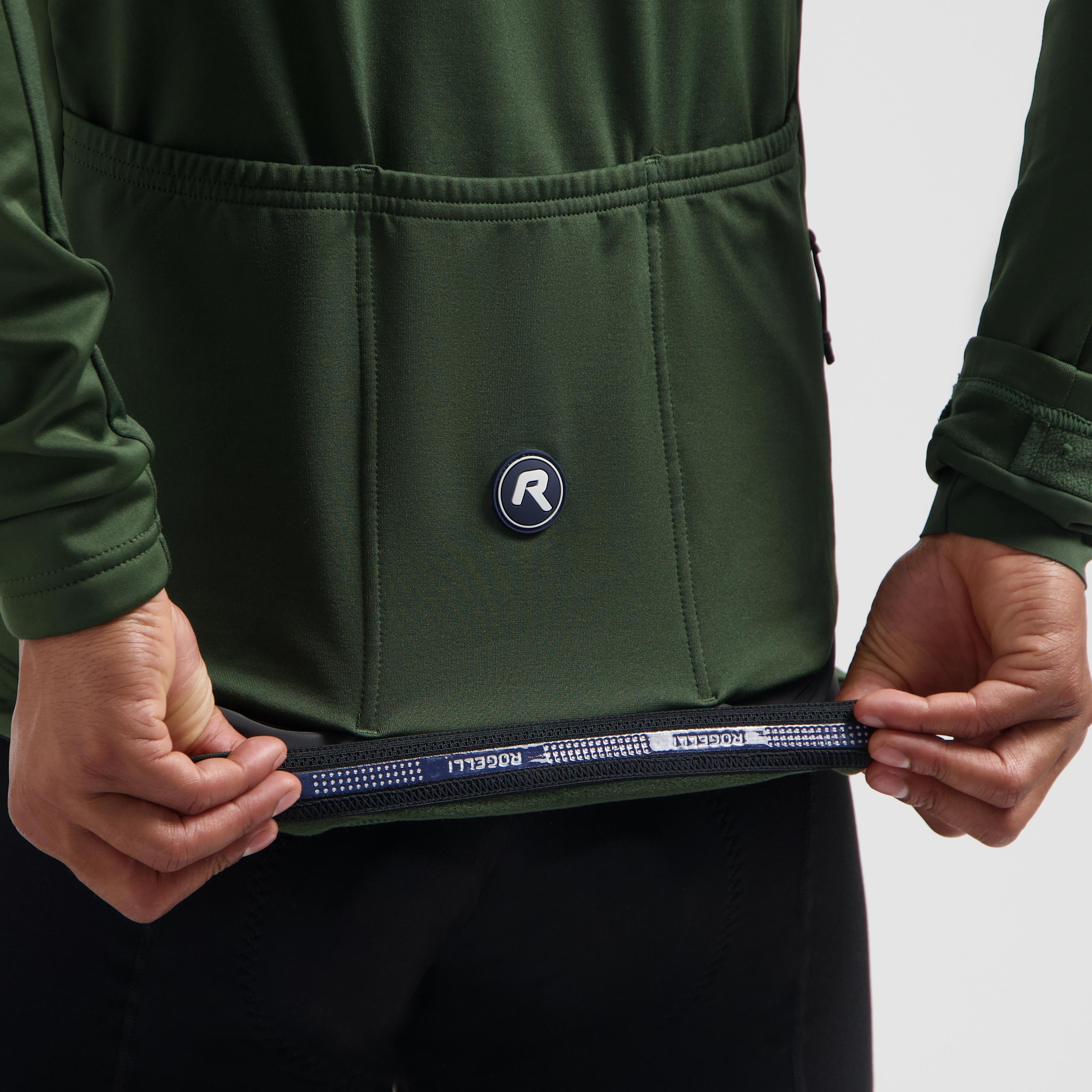 Essential II Winter bicycle jacket Men - Army green