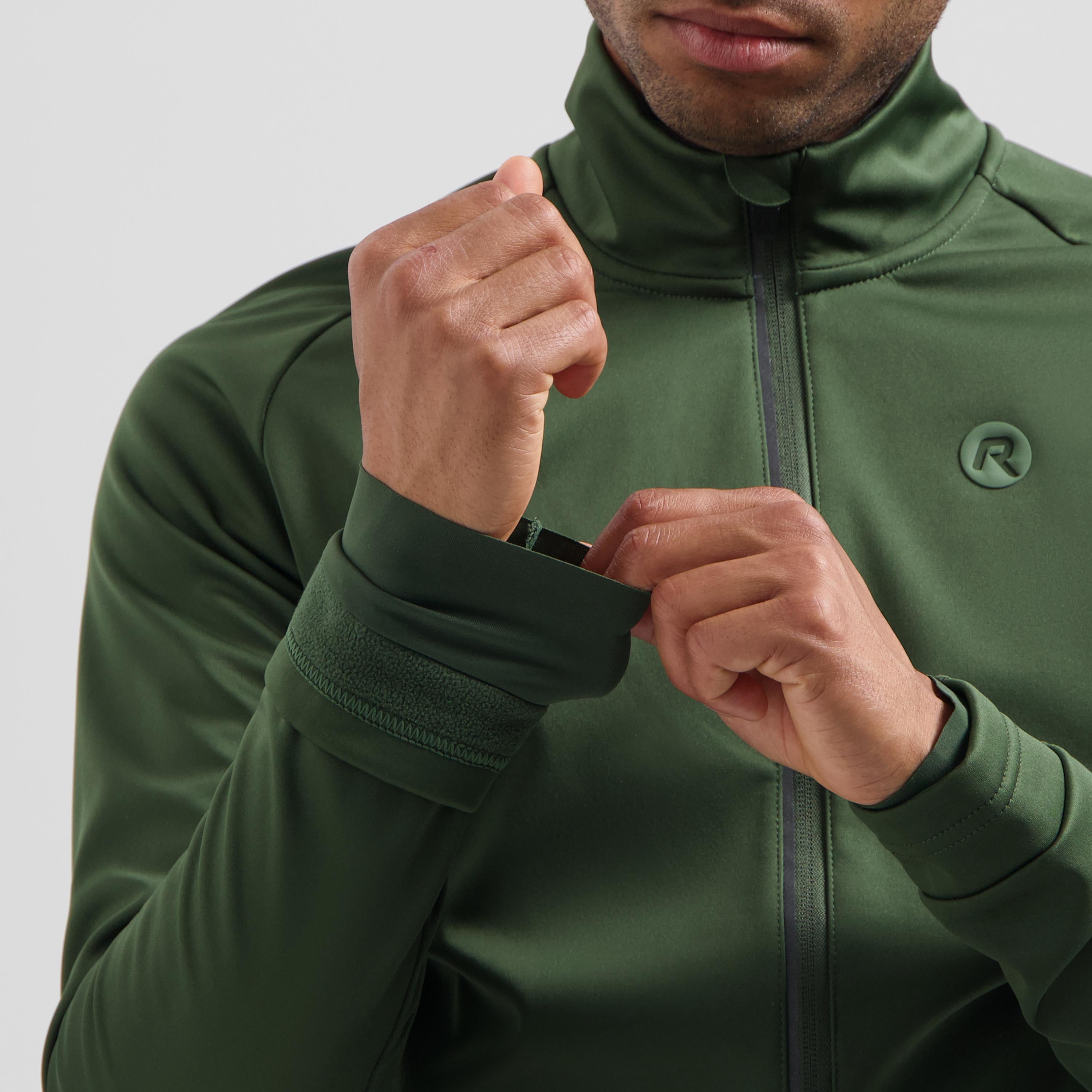 Essential II Winter bicycle jacket Men - Army green