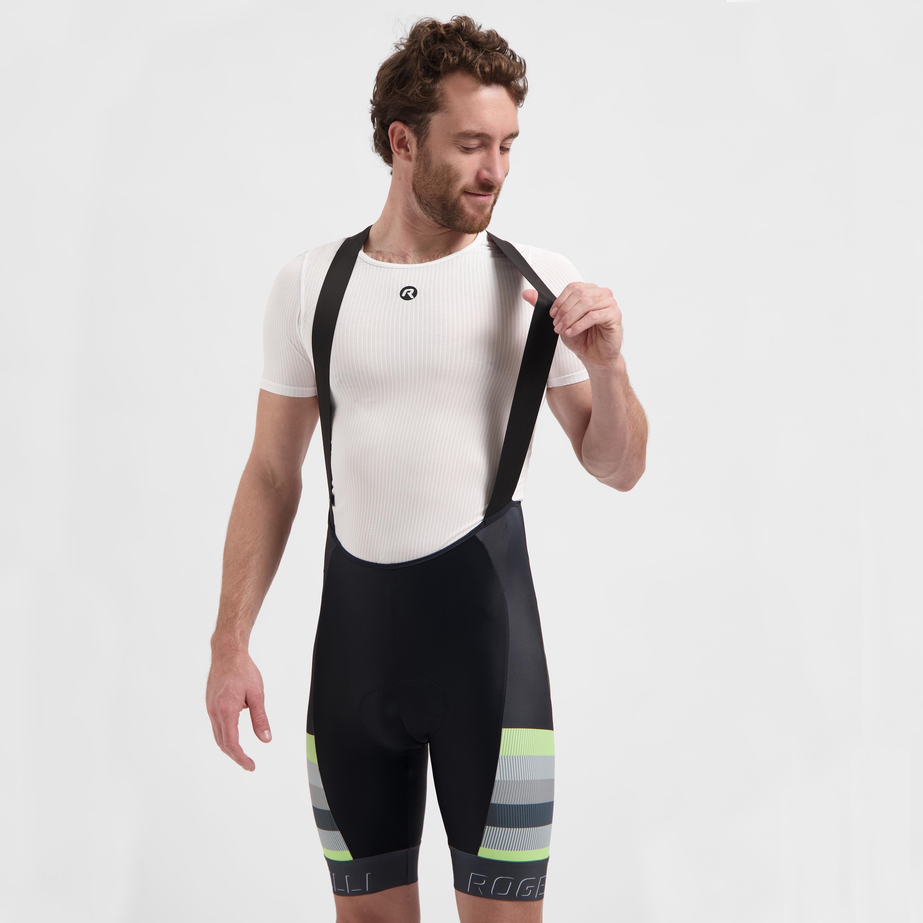 Hero II Kurze Radhose Herren - Schwarz/Grau/Lime