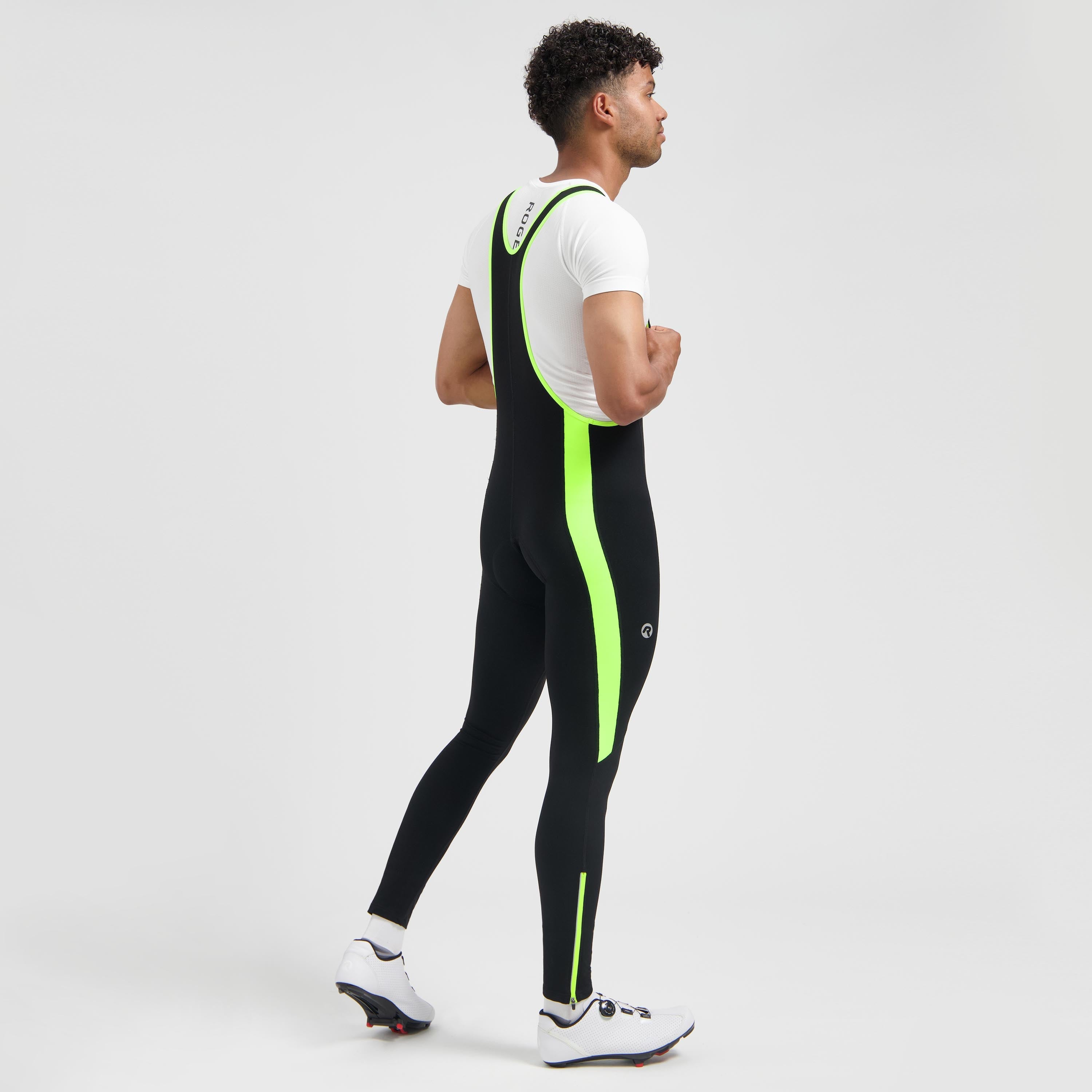 Core Long cycling pants Men - Black/neon yellow