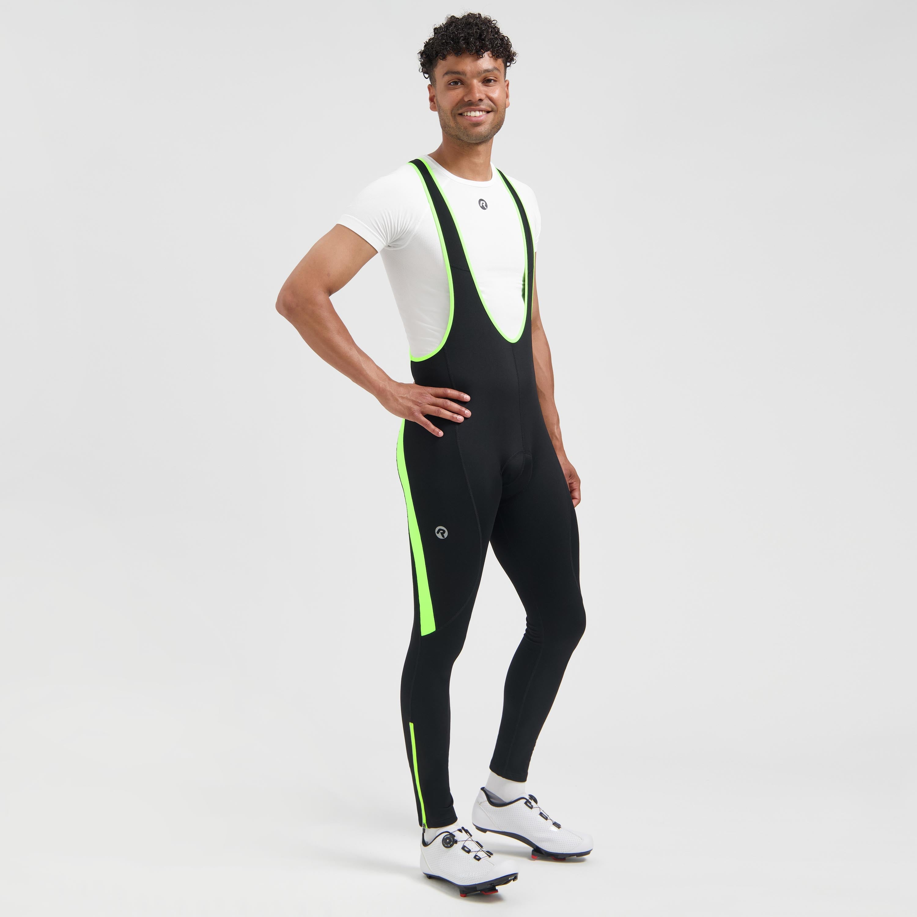 Core Long cycling pants Men - Black/neon yellow