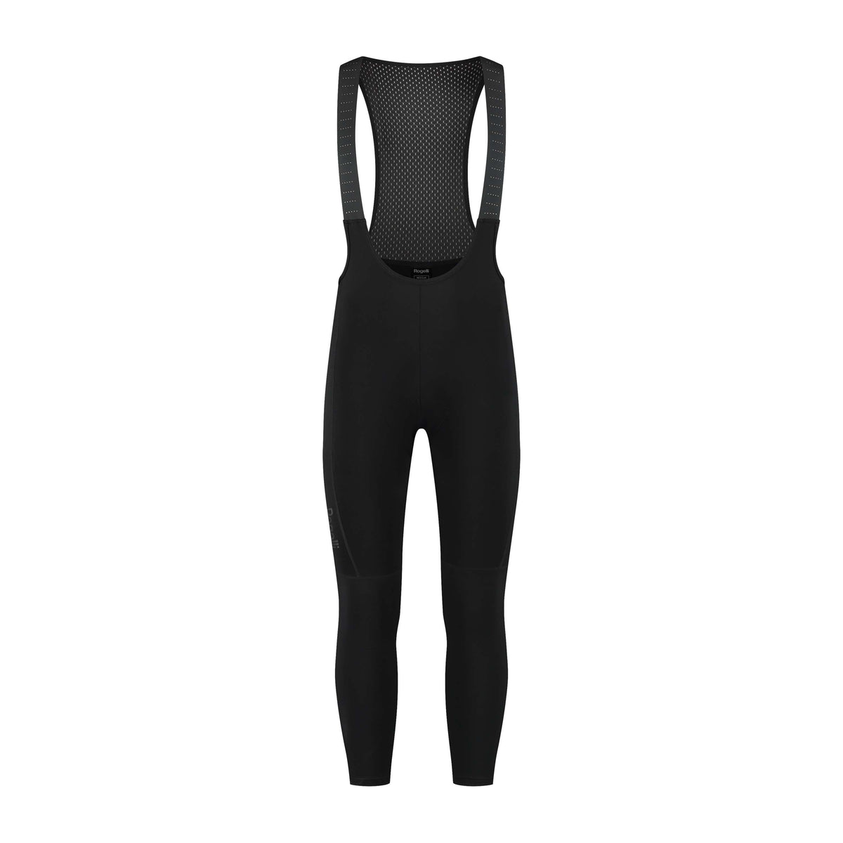 Rogelli Essential II lange fietsbroek heren zwart voorkant.