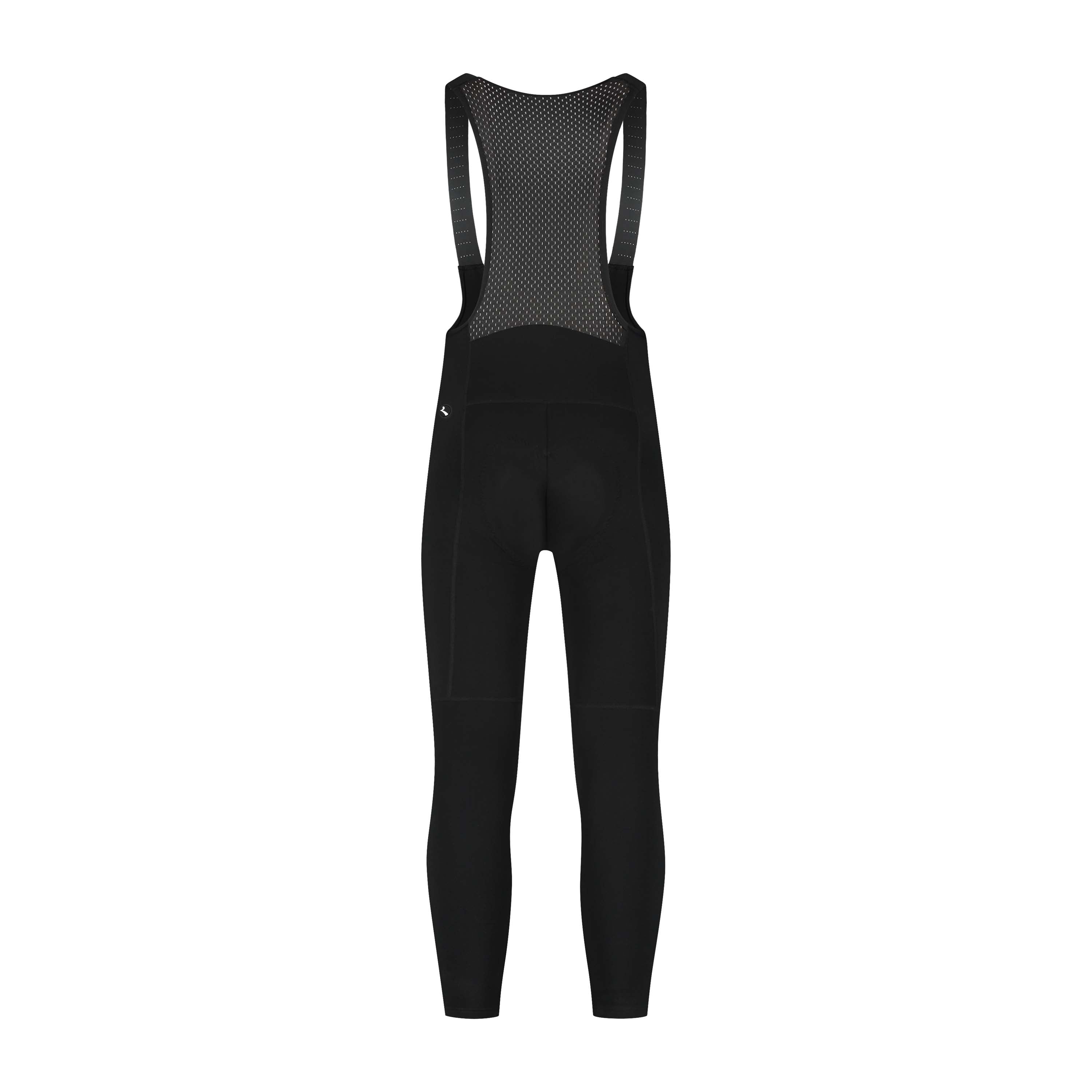 Rogelli Essential II lange fietsbroek heren zwart achterkant.