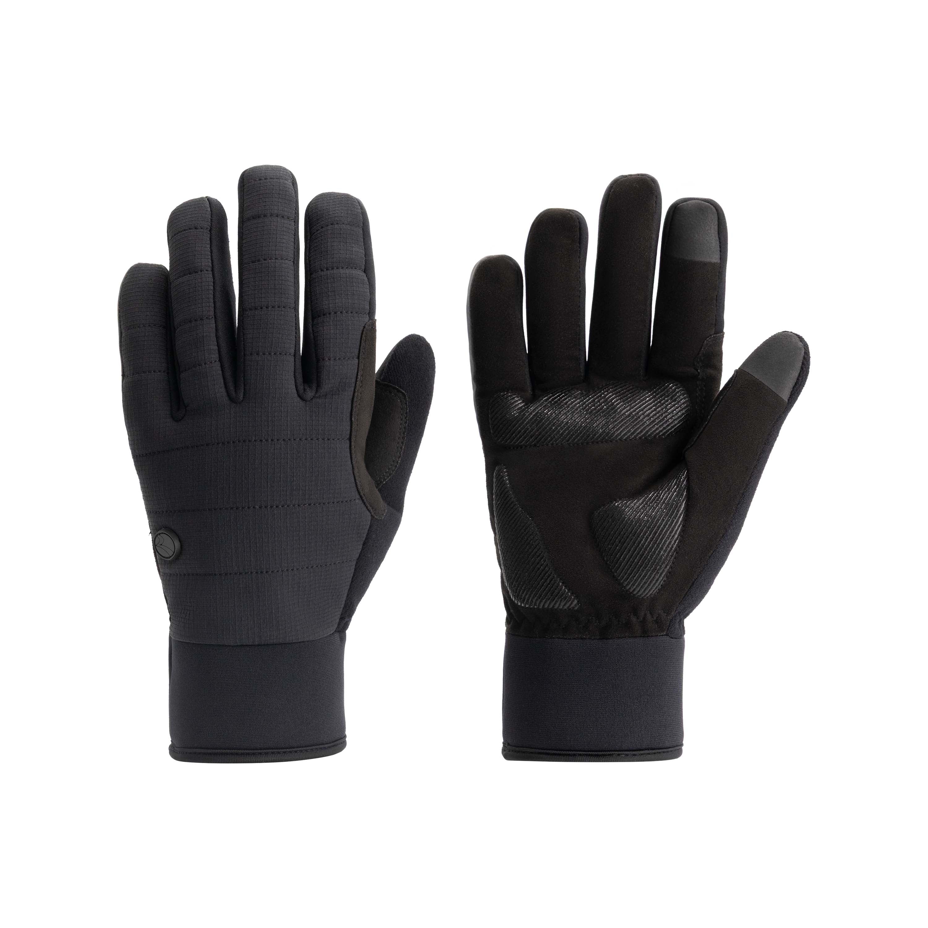 Rogelli Element padded winterhandschoen unisex zwart productfoto.