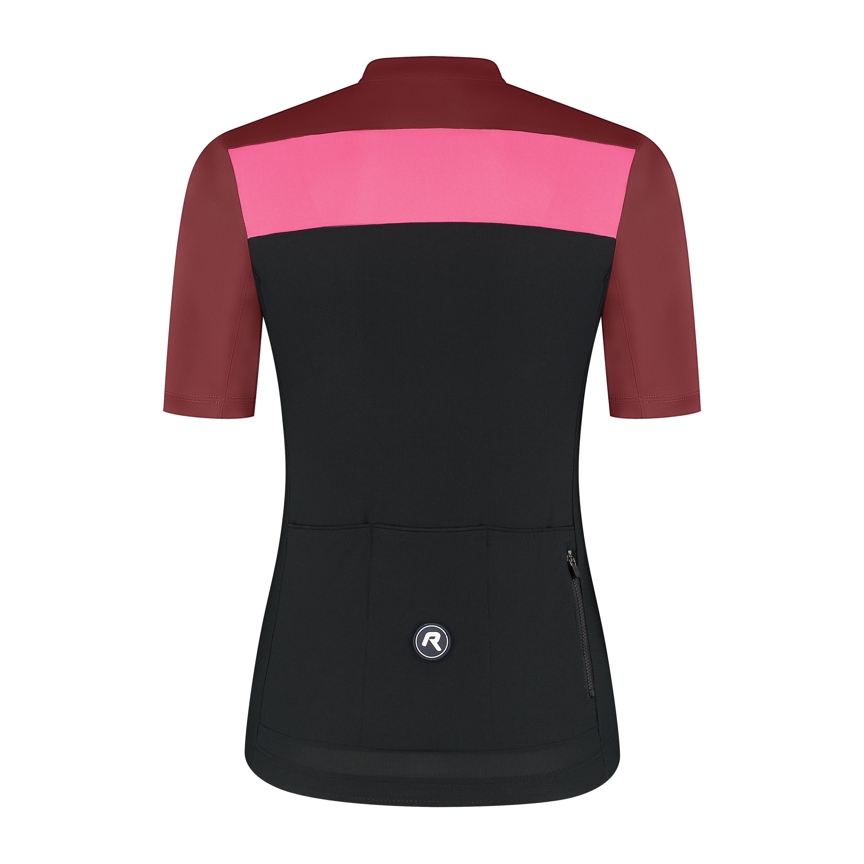 Core Block Bicycle Shirt Ladies - Black/Bordeaux/Pink