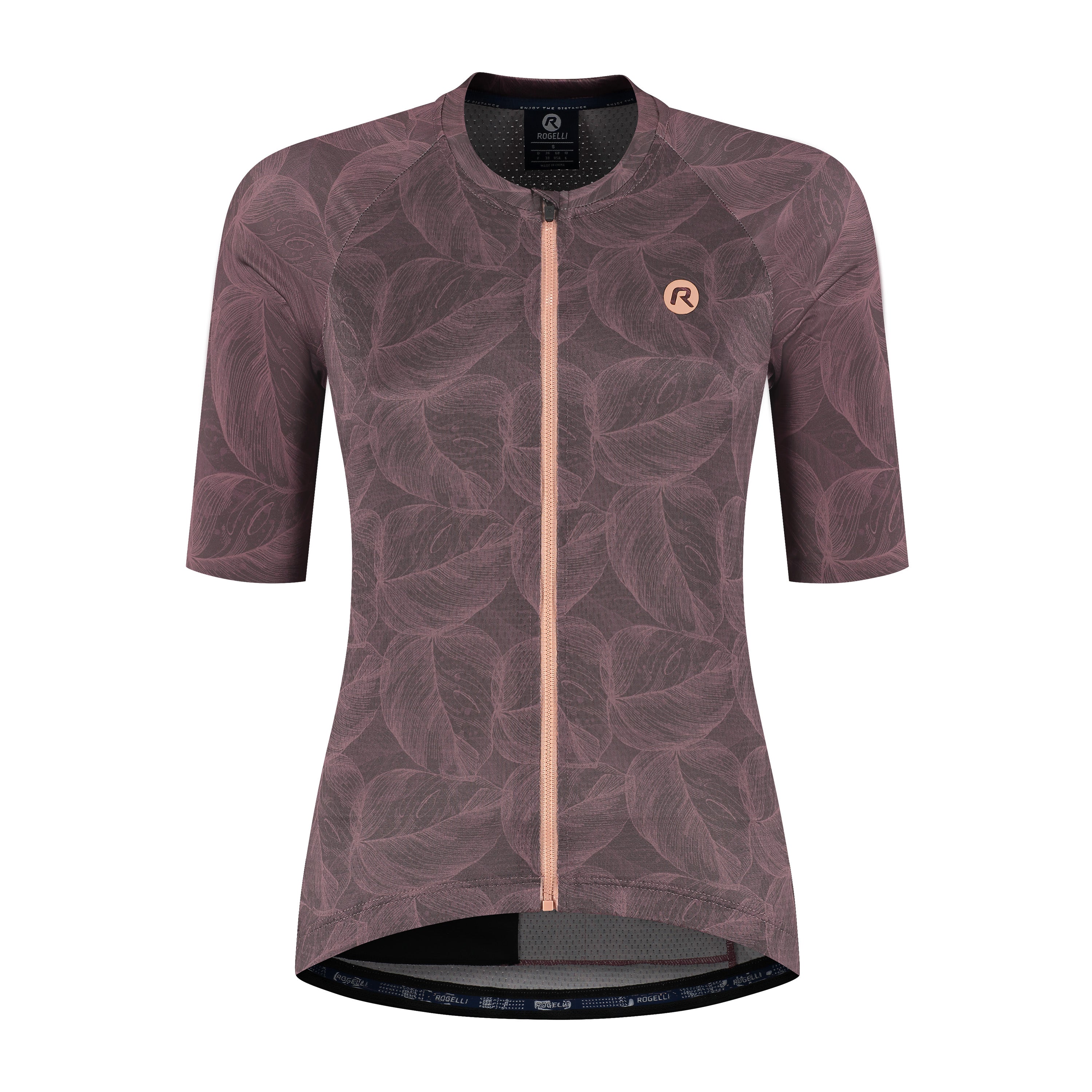 Essential Graphic II bicycle shirt ladies - Bordeaux/Koraal