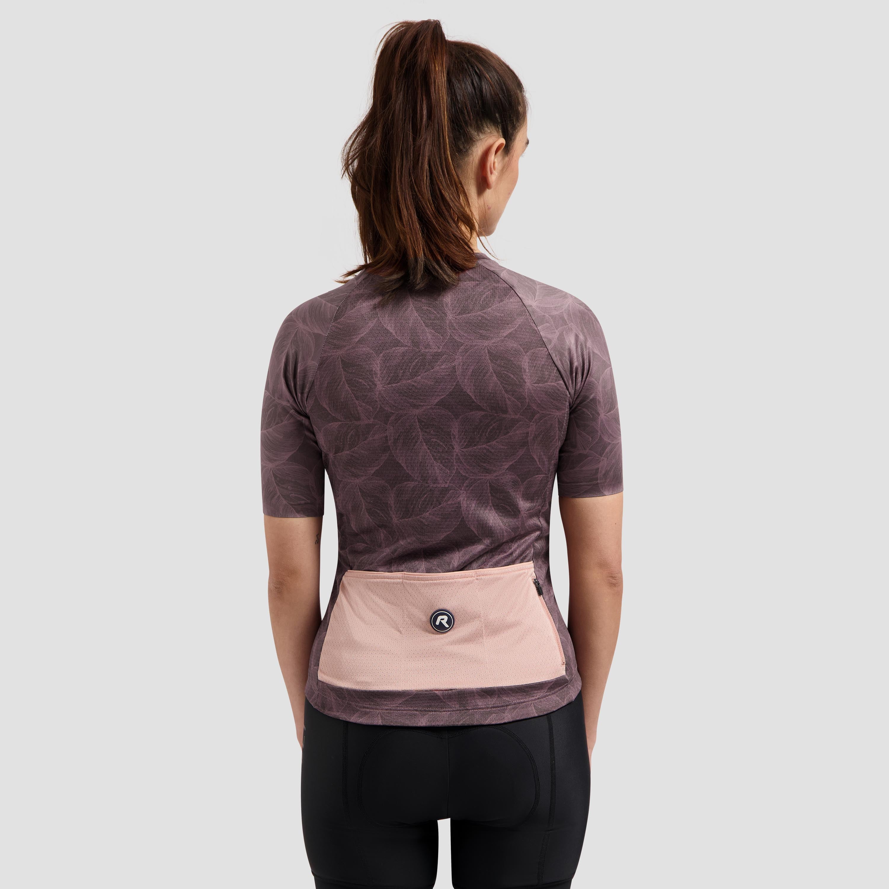 Essential Graphic II bicycle shirt ladies - Bordeaux/Koraal