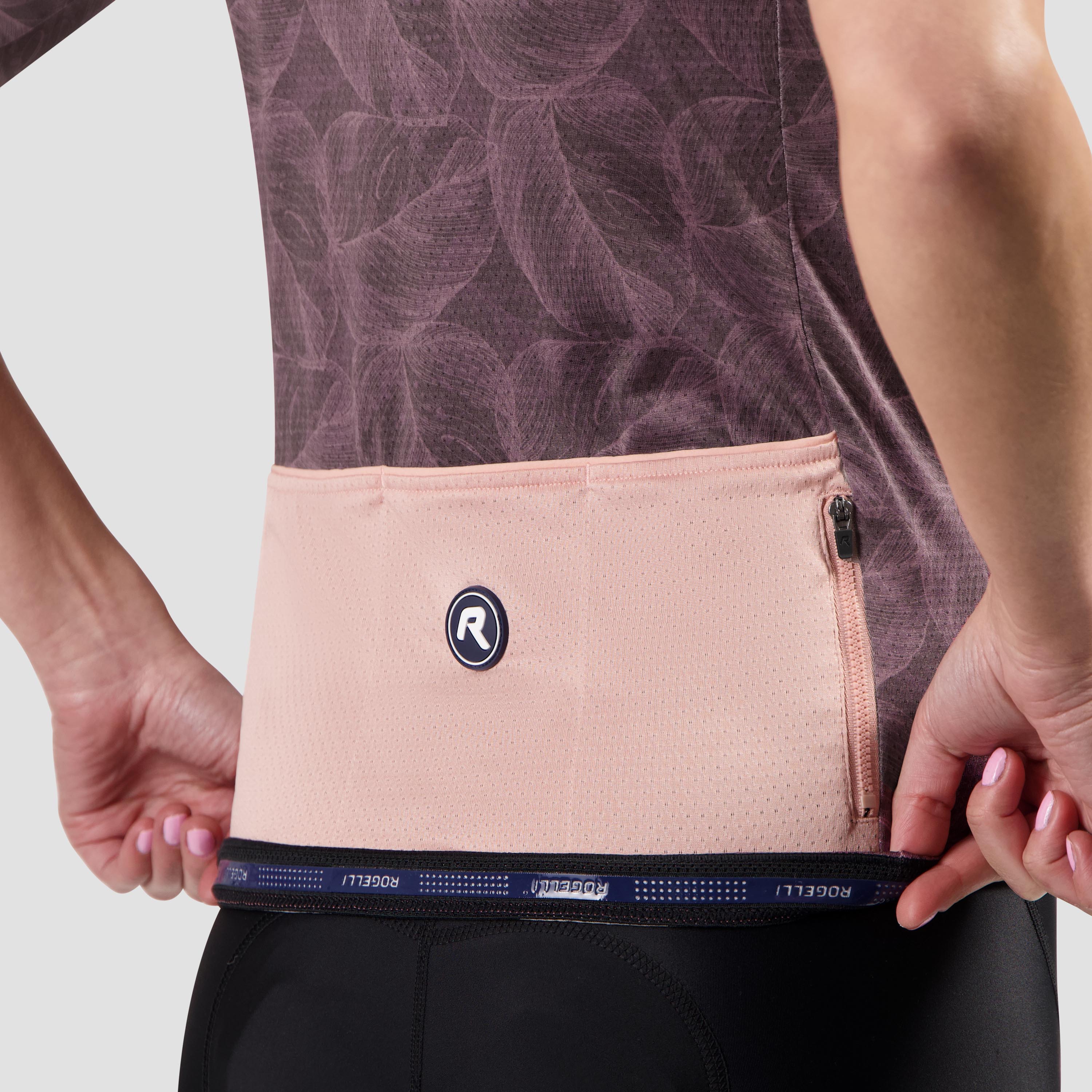 Essential Graphic II bicycle shirt ladies - Bordeaux/Koraal