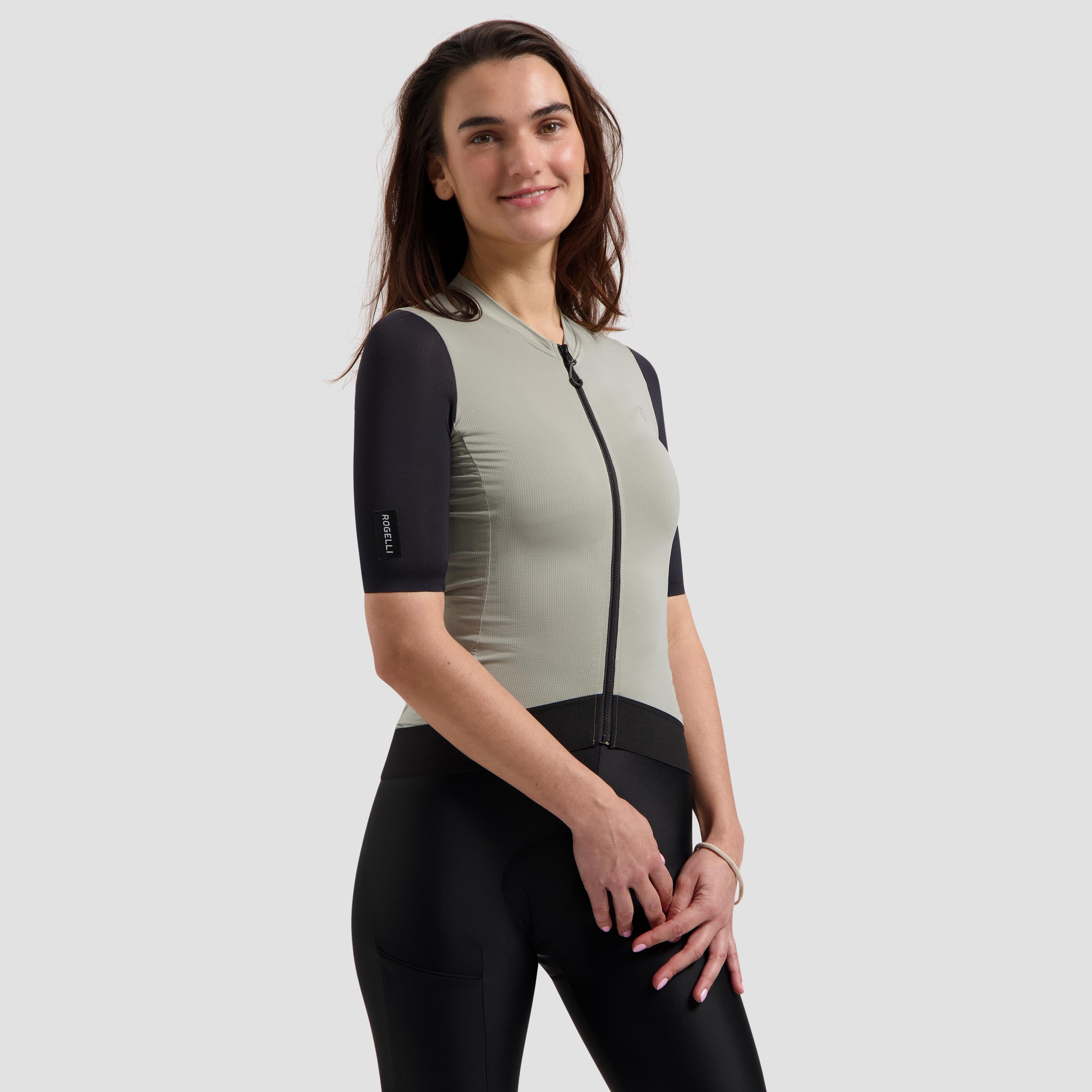 Distance II bicycle shirt Ladies - Taupe/Black