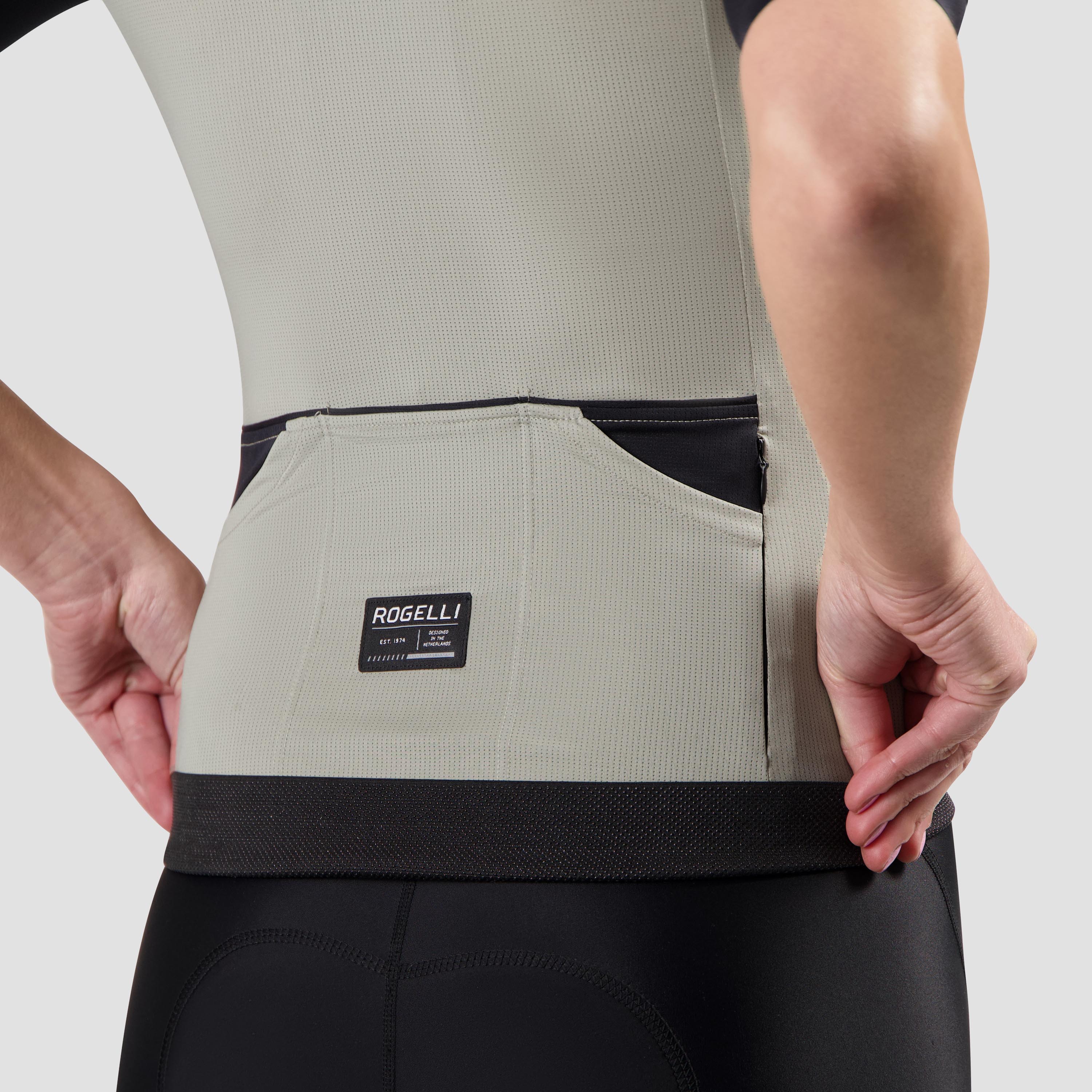 Distance II bicycle shirt Ladies - Taupe/Black