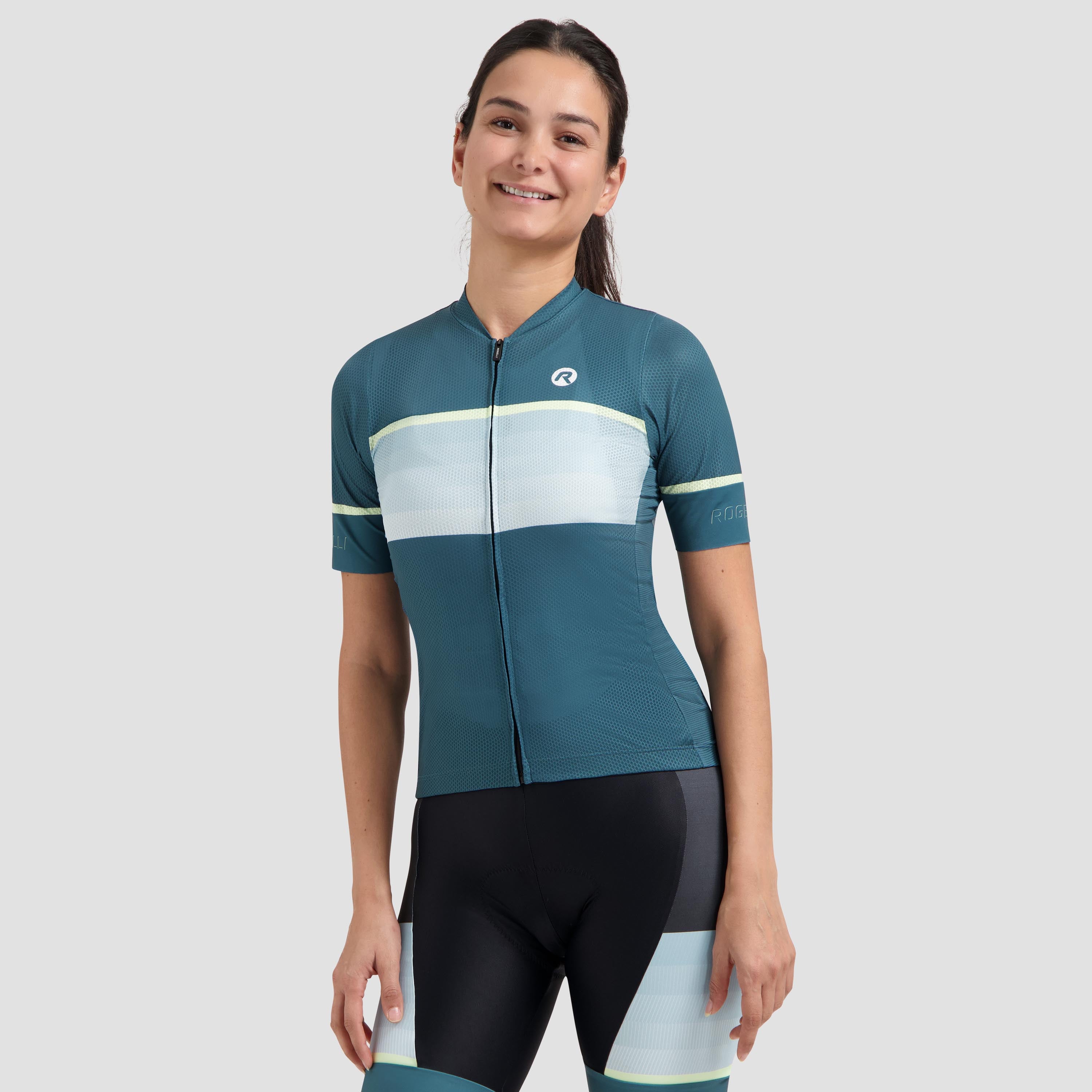 Impress II bicycle shirt Ladies - Blue/Yellow