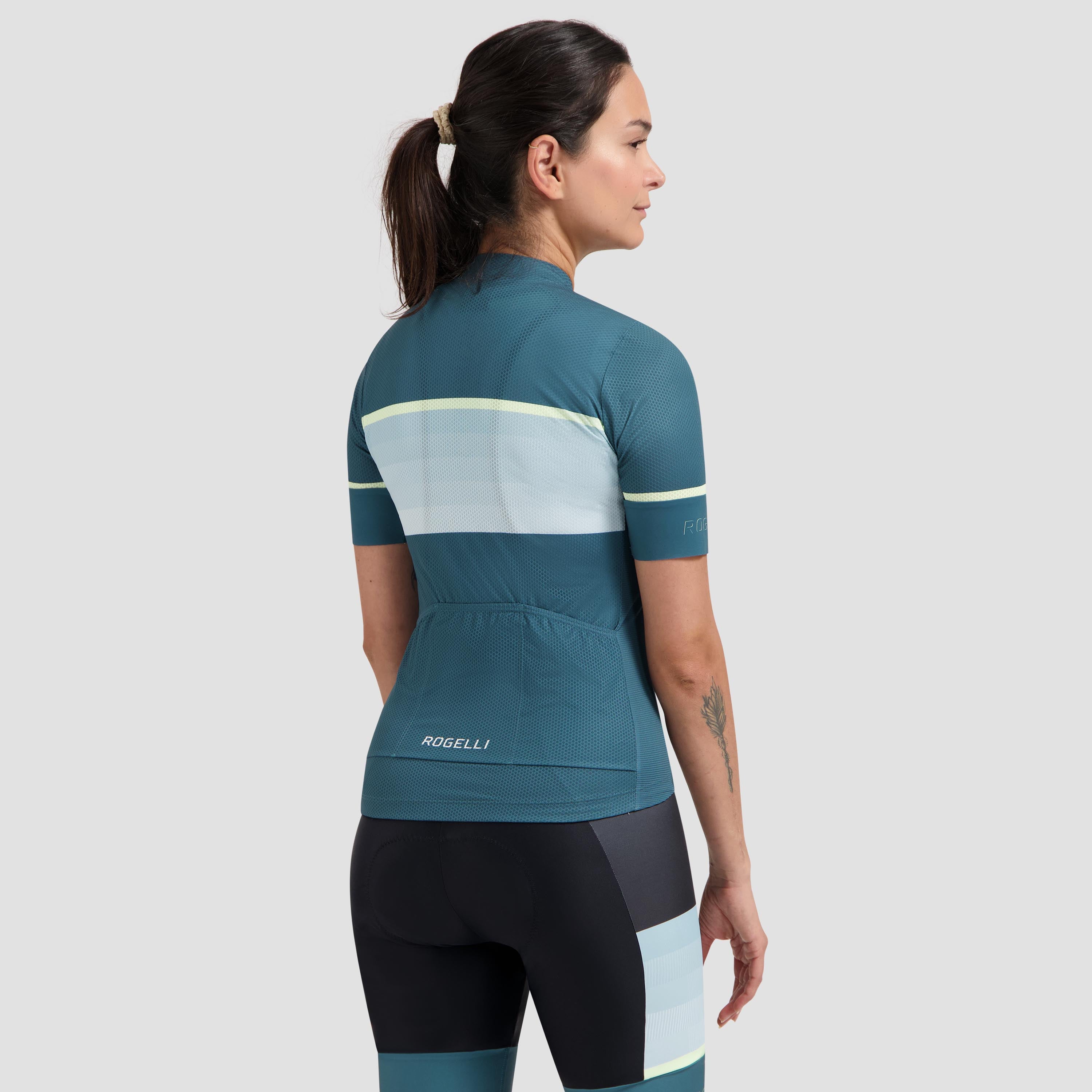 Impress II bicycle shirt Ladies - Blue/Yellow