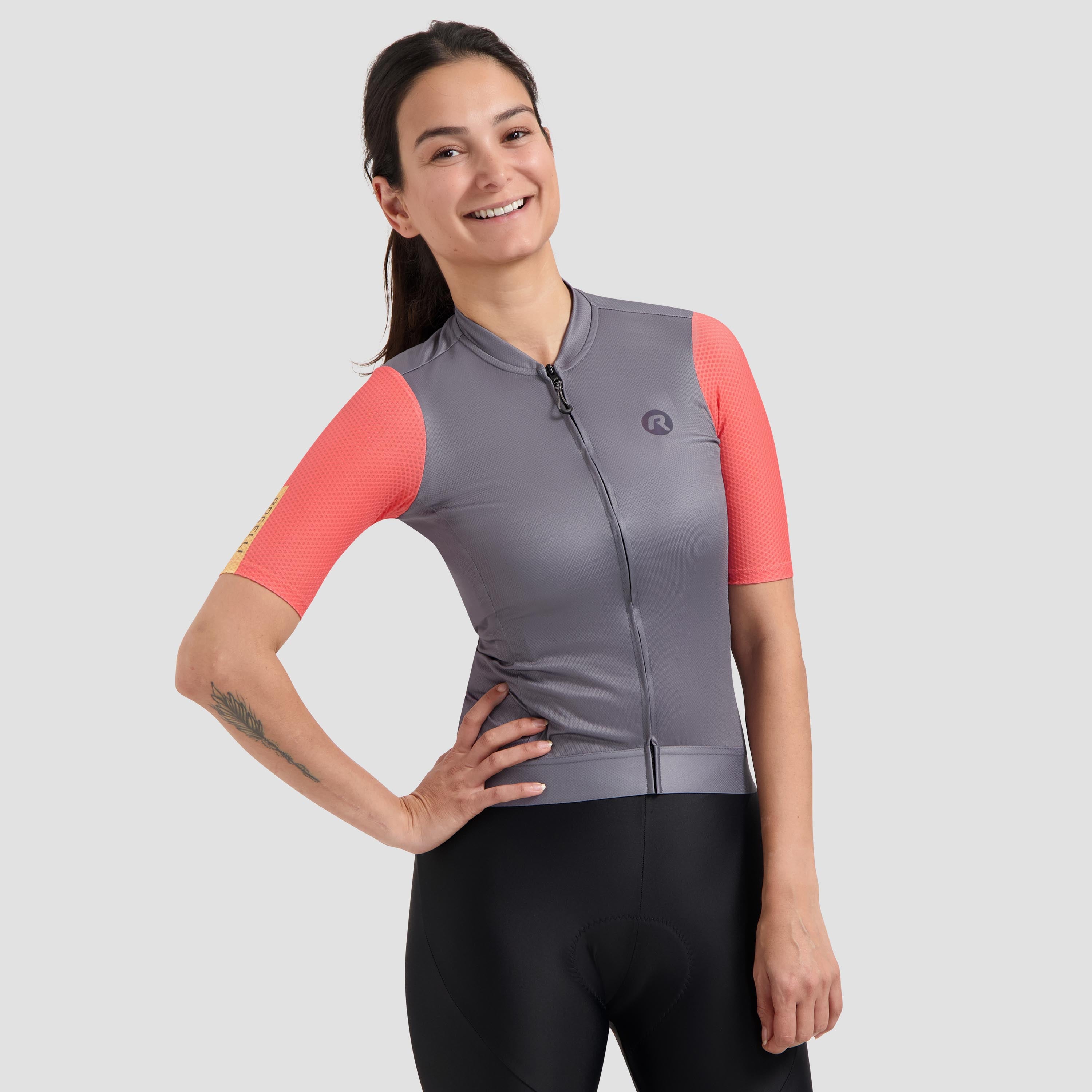 Fast bicycle shirt Ladies - Gray/Pink/Coral