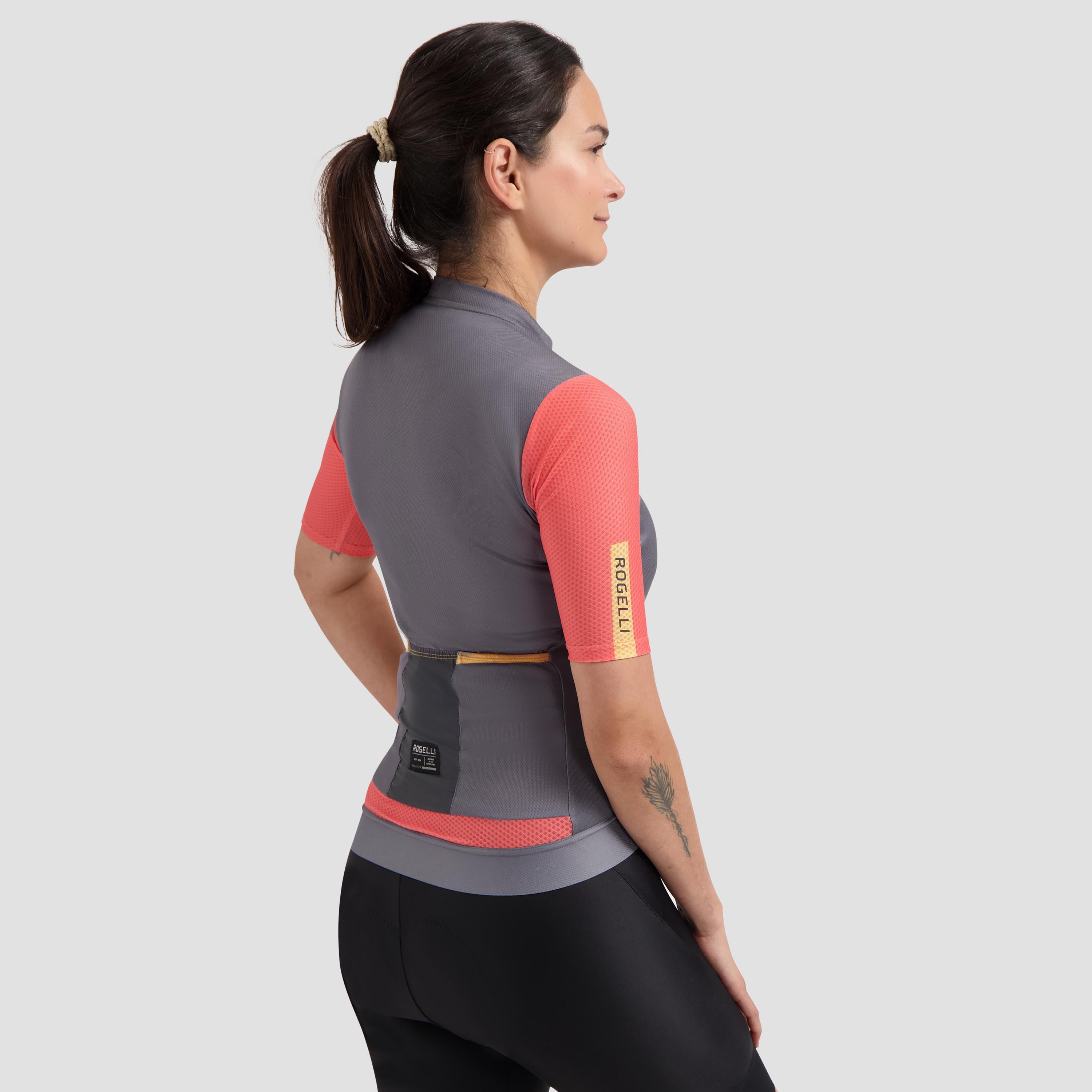 Fast bicycle shirt Ladies - Gray/Pink/Coral