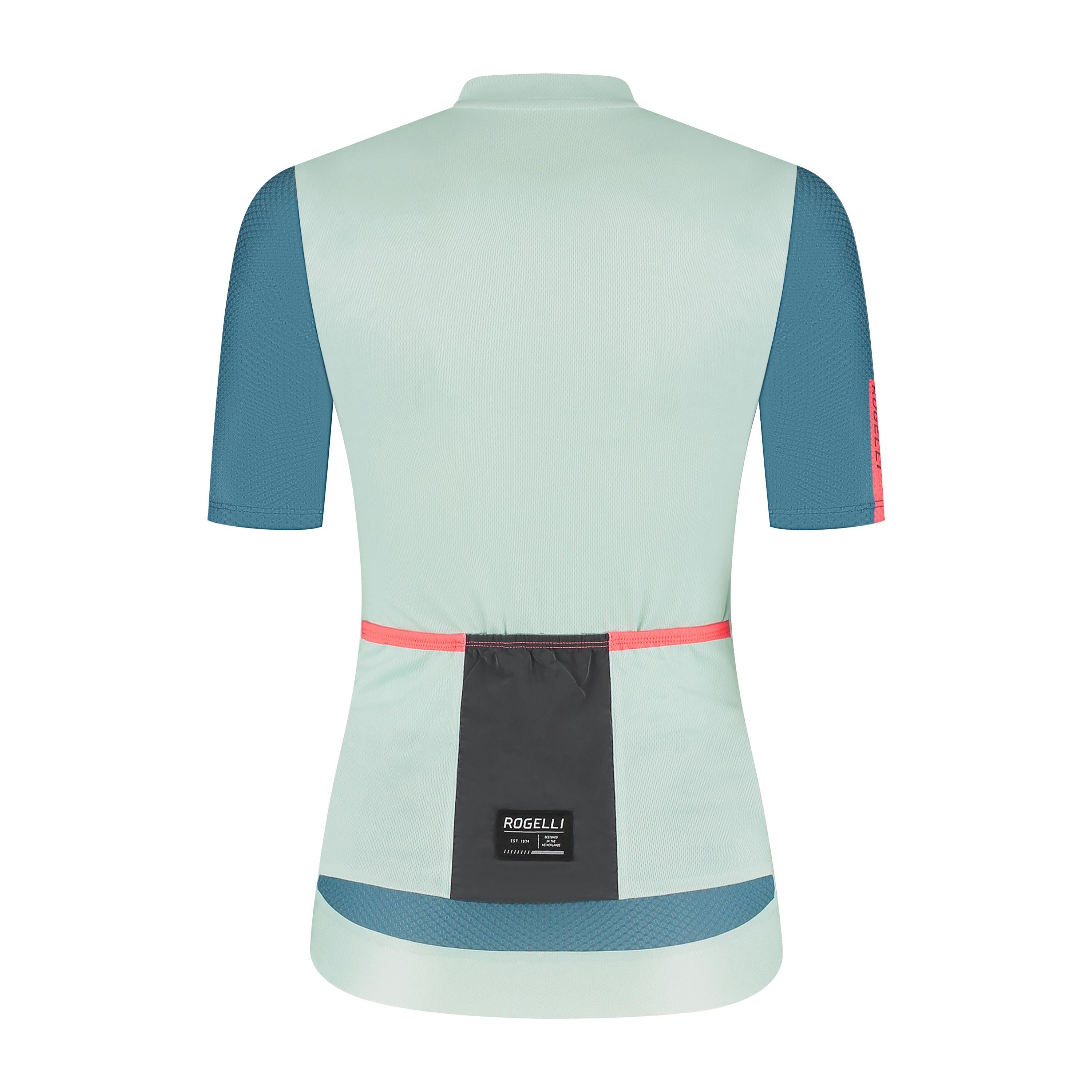 Fast bicycle shirt ladies - mint green/coral